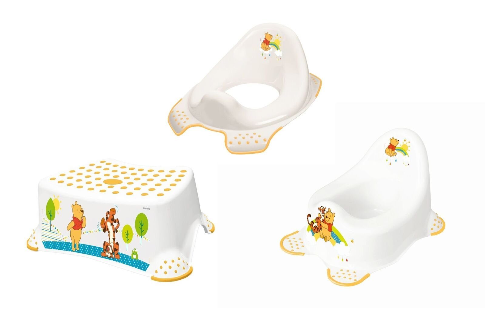 Tritthocker Disney Winnie Pooh 3er Topf+ WC Aufsatz + Hocker