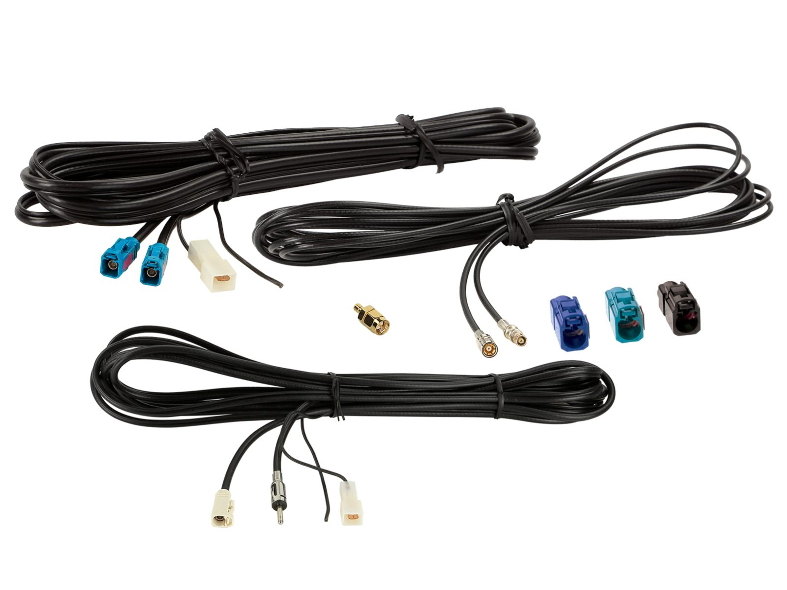 ACV Antennenkabel Kit Fakra(f)>DIN(m)/SMB(F)/SMA(m)/Fakra(f) Autoradio