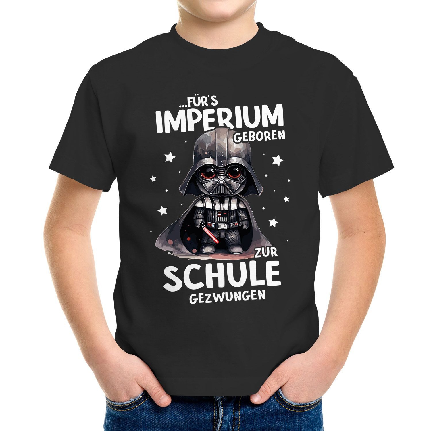 Print-Shirt Kinder T-Shirt Schule lustiger Spruch Fürs Imperium geboren zuer
