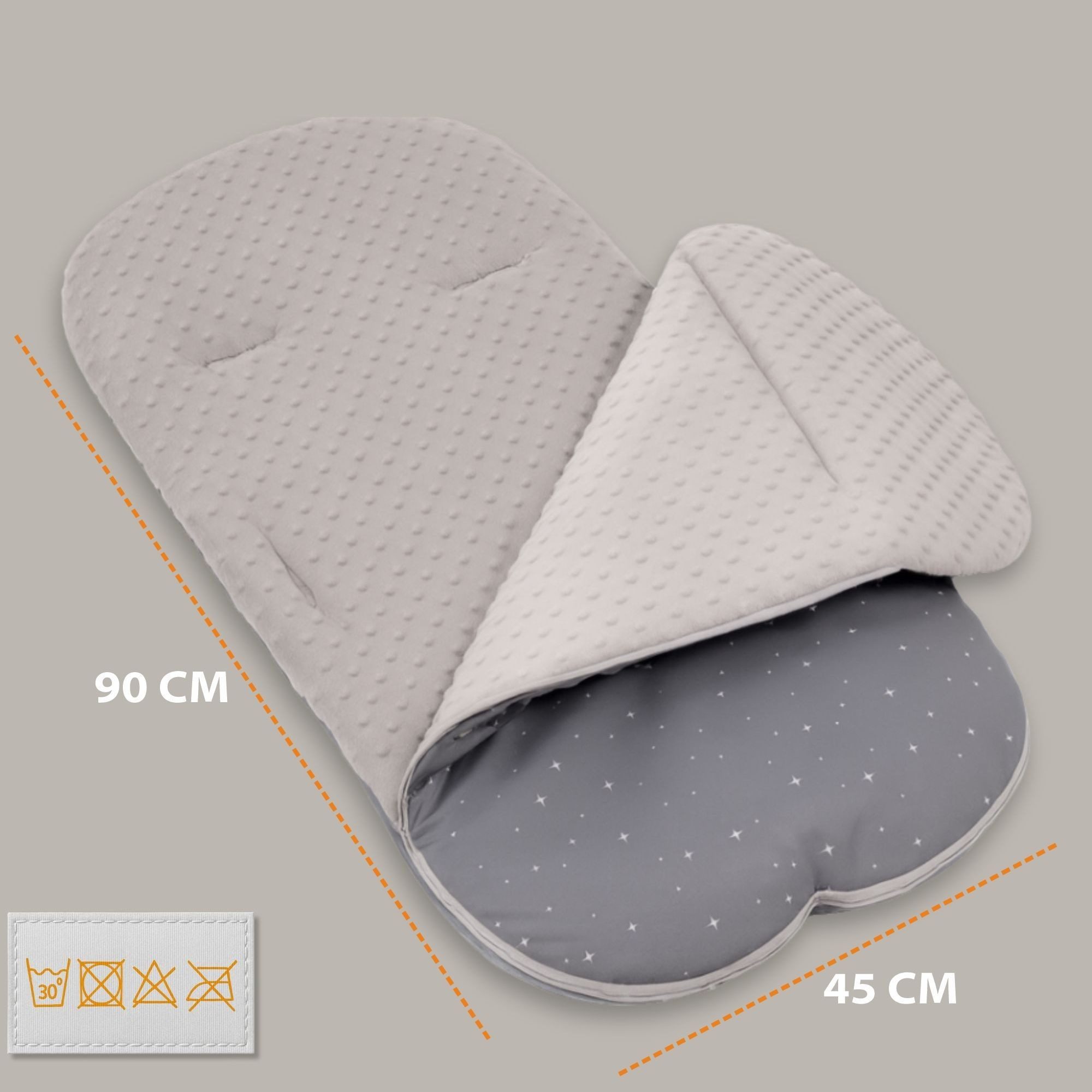 Totsy Baby Babyschlafsack Fußsack Kinderwagen und Buggy für Winter 90x45 cm - Winterfußsack
