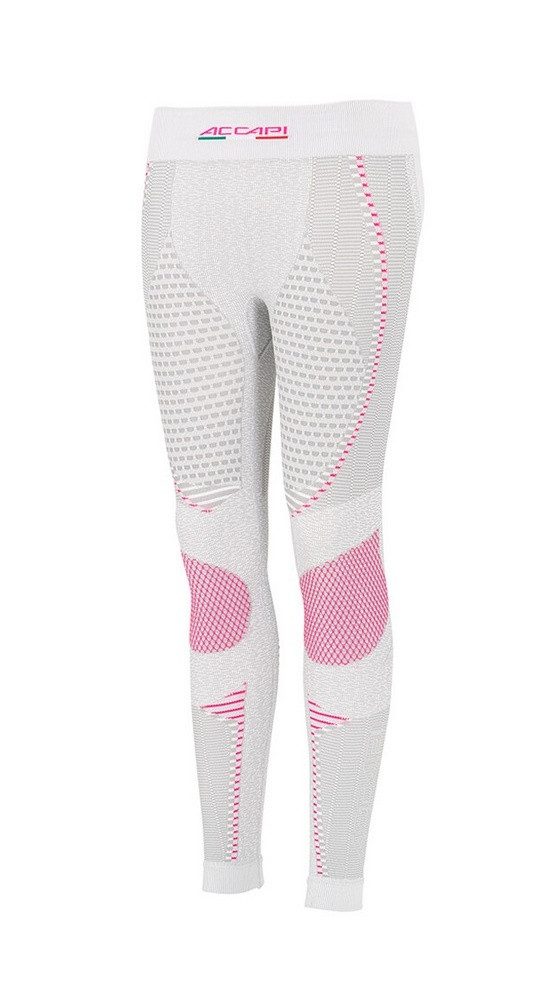 Accapi Lange Unterhose Funktionsunterwäsche Ergoracing (warm, nahtlos) weiss/hellgrau Damen