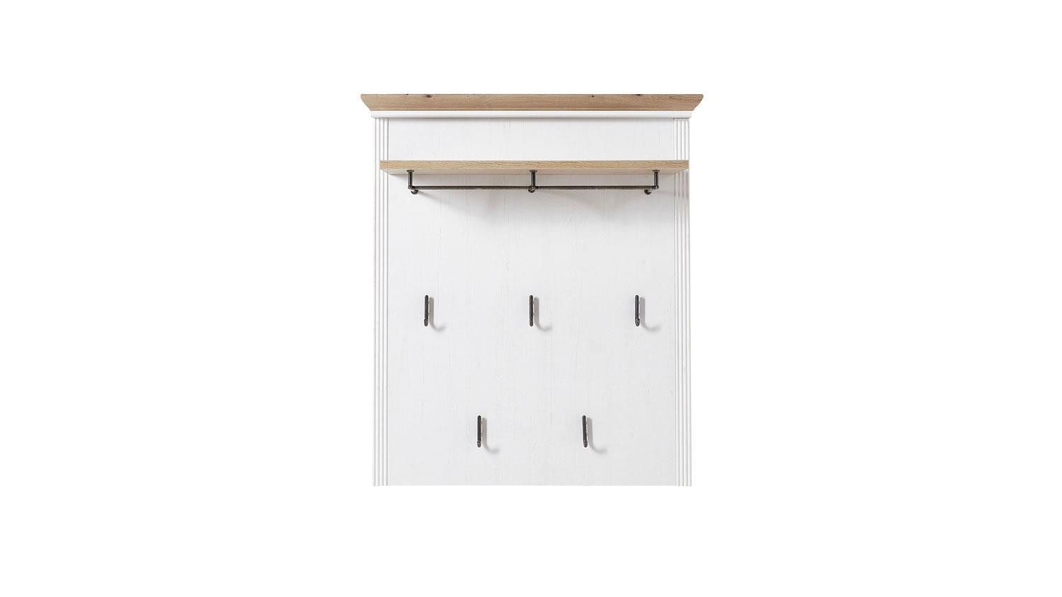 Innostyle Garderobenpaneel Garderobenpaneel Jasmin Paneel Pinie hell und Artisan Eiche 93x107 cm