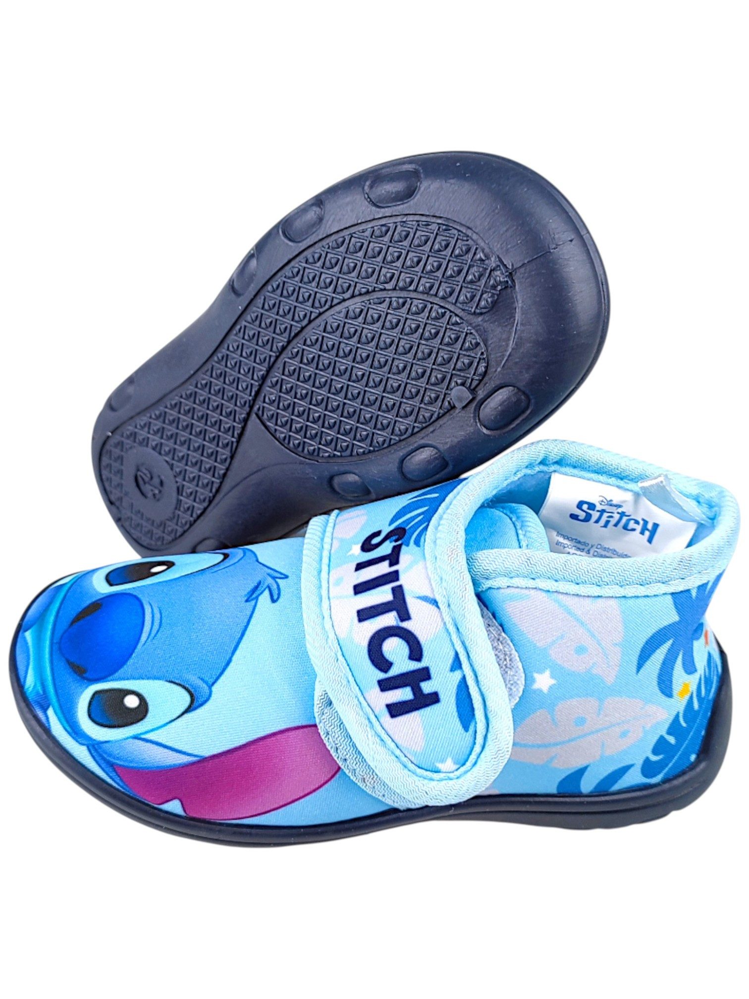 Lilo & Stitch Stitch Hausschuh Jungen Pantoffeln mit Klettverschluss Gr. 22-27 – Bild 5 von 5