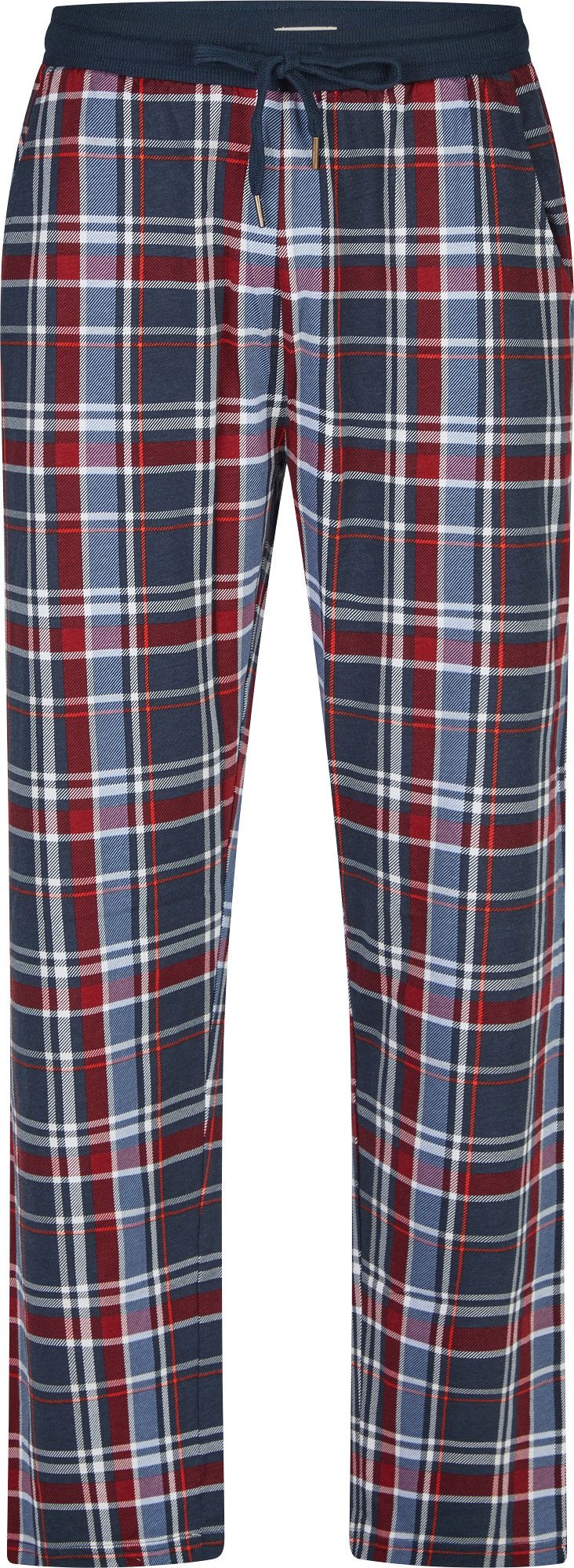 Phil & Co. Schlafhose Herren-Hose kariert, lang Single-Jersey Karo