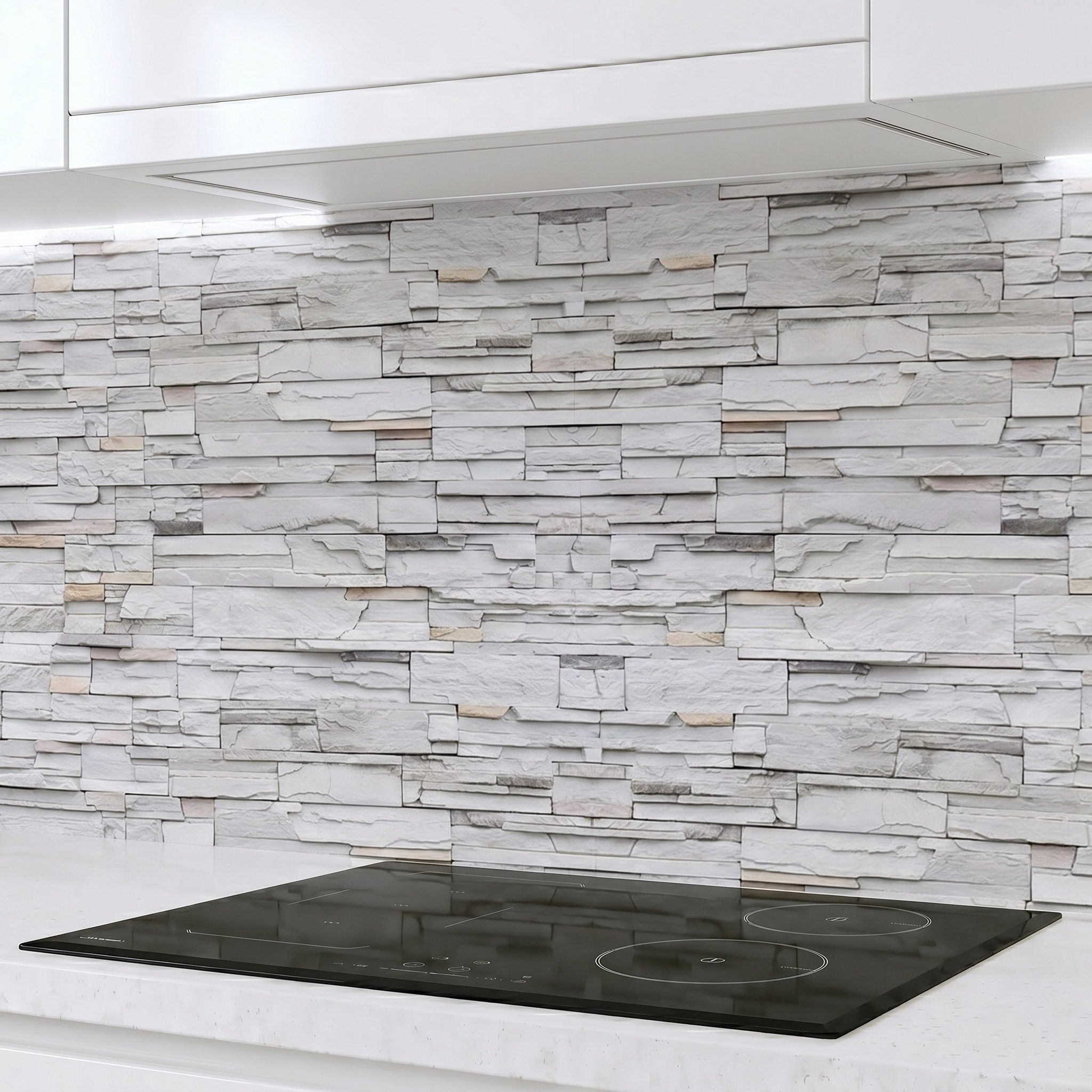 Rodnik Küchenrückwand Klinkerwand, monolithische ABS-Platte mit Direktdruck, formstabil und langlebig