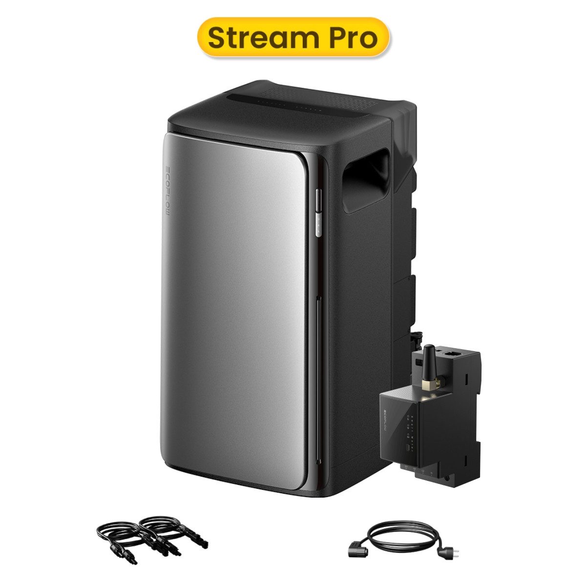 Ecoflow Balkonkraftwerk ECOFLOW STREAM Pro 1,92kWh All in One Speicher, Plug&Play, (Einfache Installation & Plug & Play), 2300W Solareingang, 2300W Dual AC-Anschlüsse