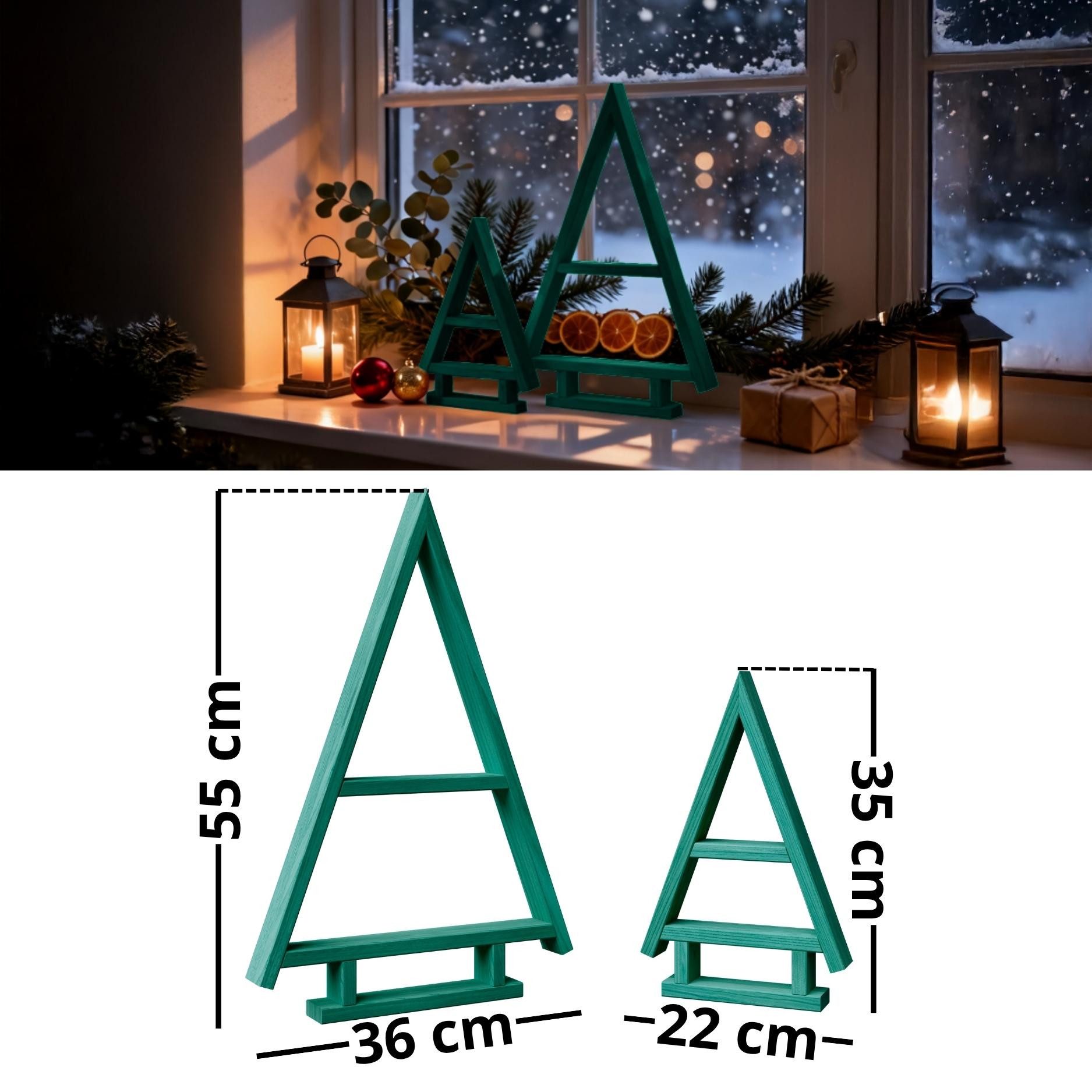 Floranica Weihnachtsfigur Deko 2er SET Handgemacht günstig online kaufen