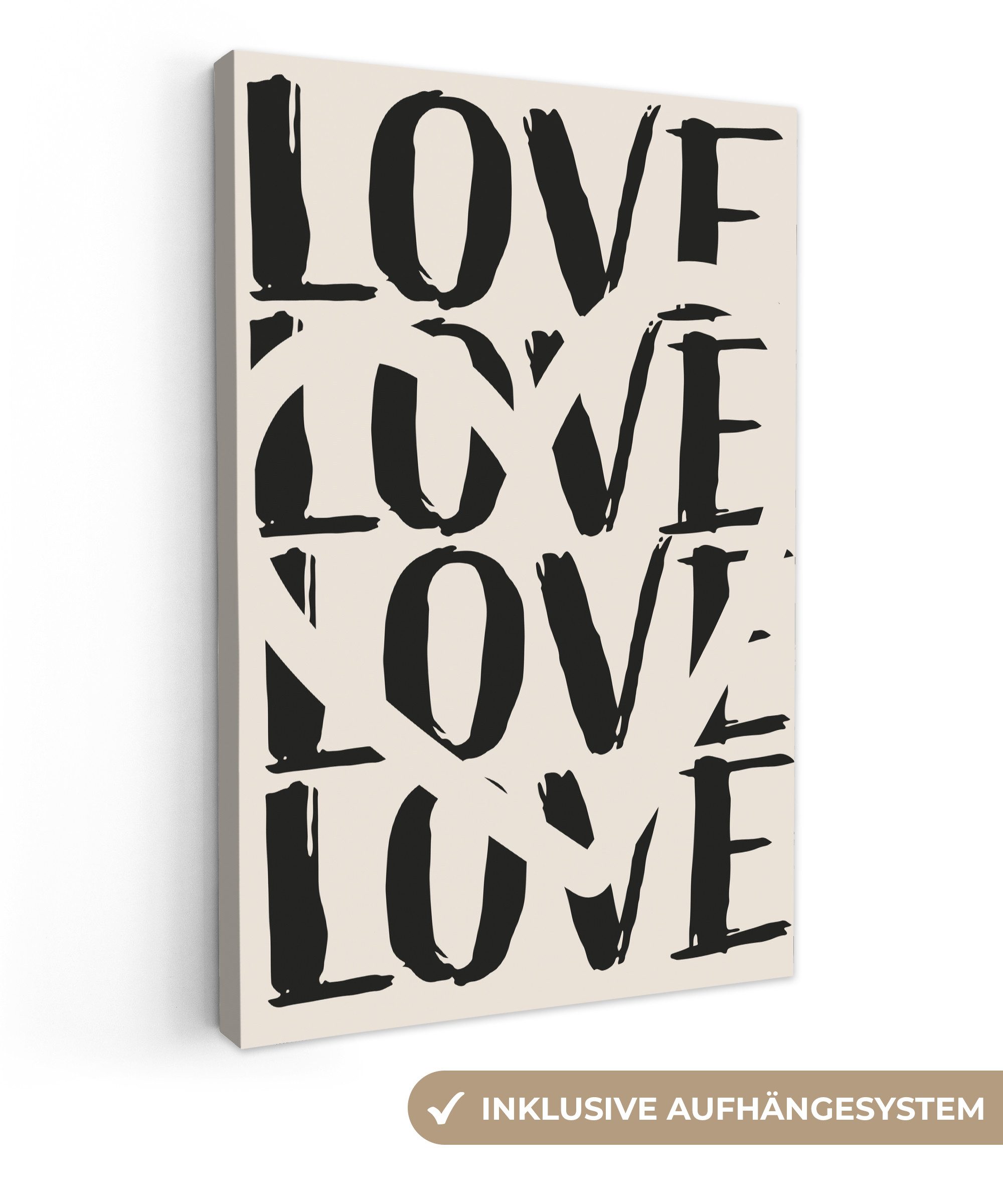 OneMillionCanvasses® Leinwandbild Liebe - Herz - günstig online kaufen