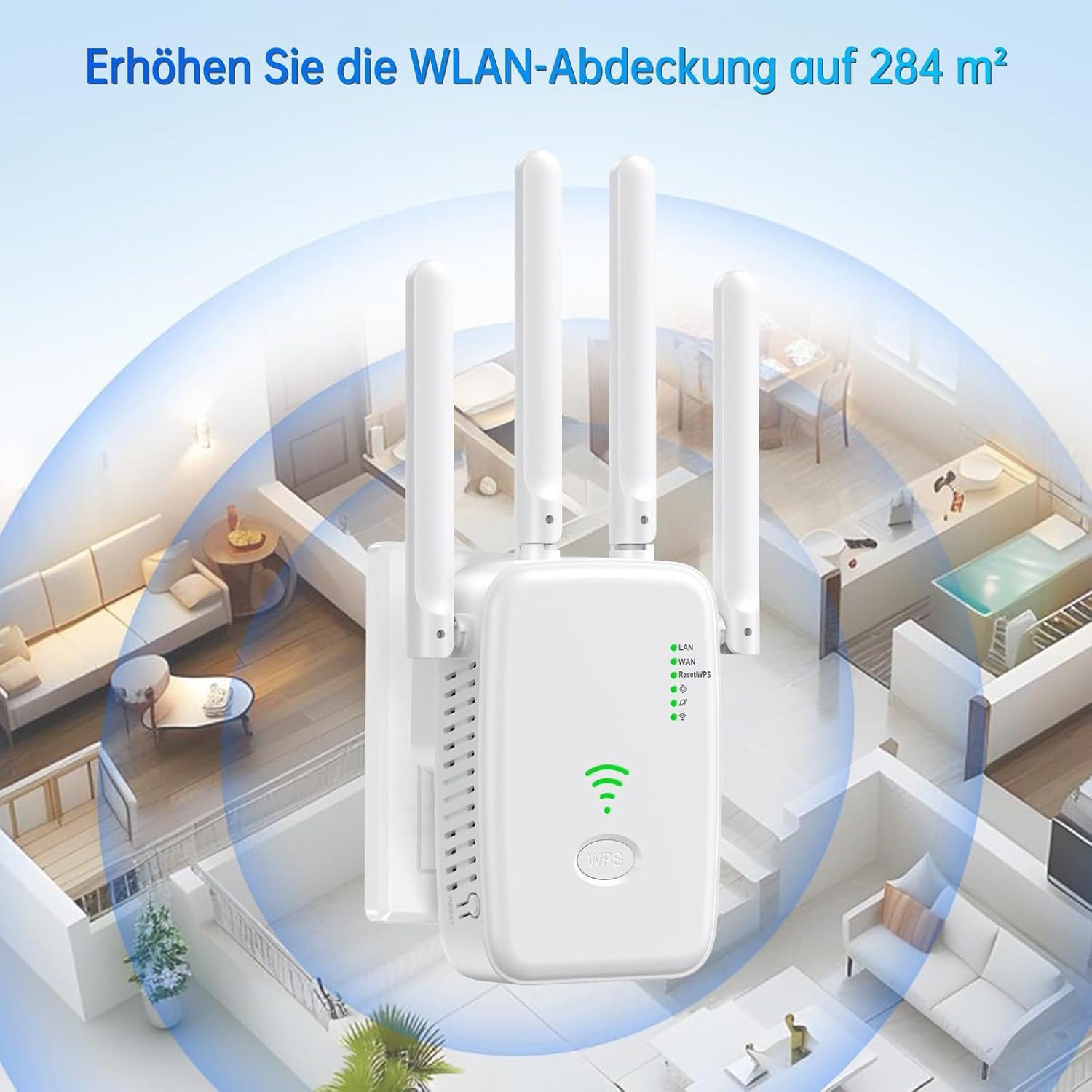 Forrlite WLAN-Verstärker, Erweiterungsverstärker, 300 Mbit/s Mobiler Router