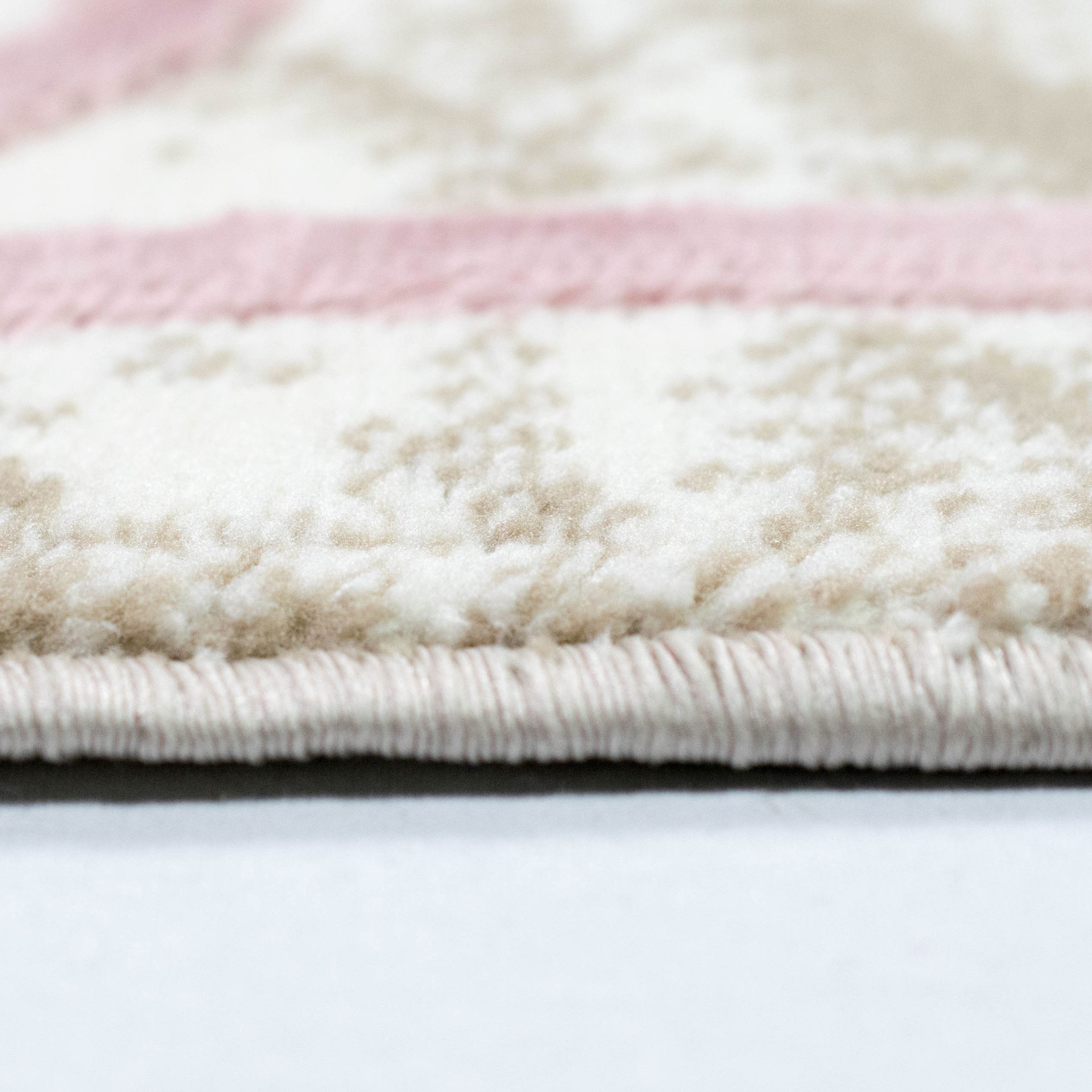 TeppichHome24 Teppich Teppich Marokkanisches Muster in Beige Rosa, rechteckig – Bild 5 von 5