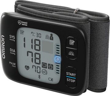 Omron Handgelenk-Blutdruckmessgerät RS7 Intelli IT (HEM-6232T-D), mit LED Positionierungssensor und Bluetooth-Funktion