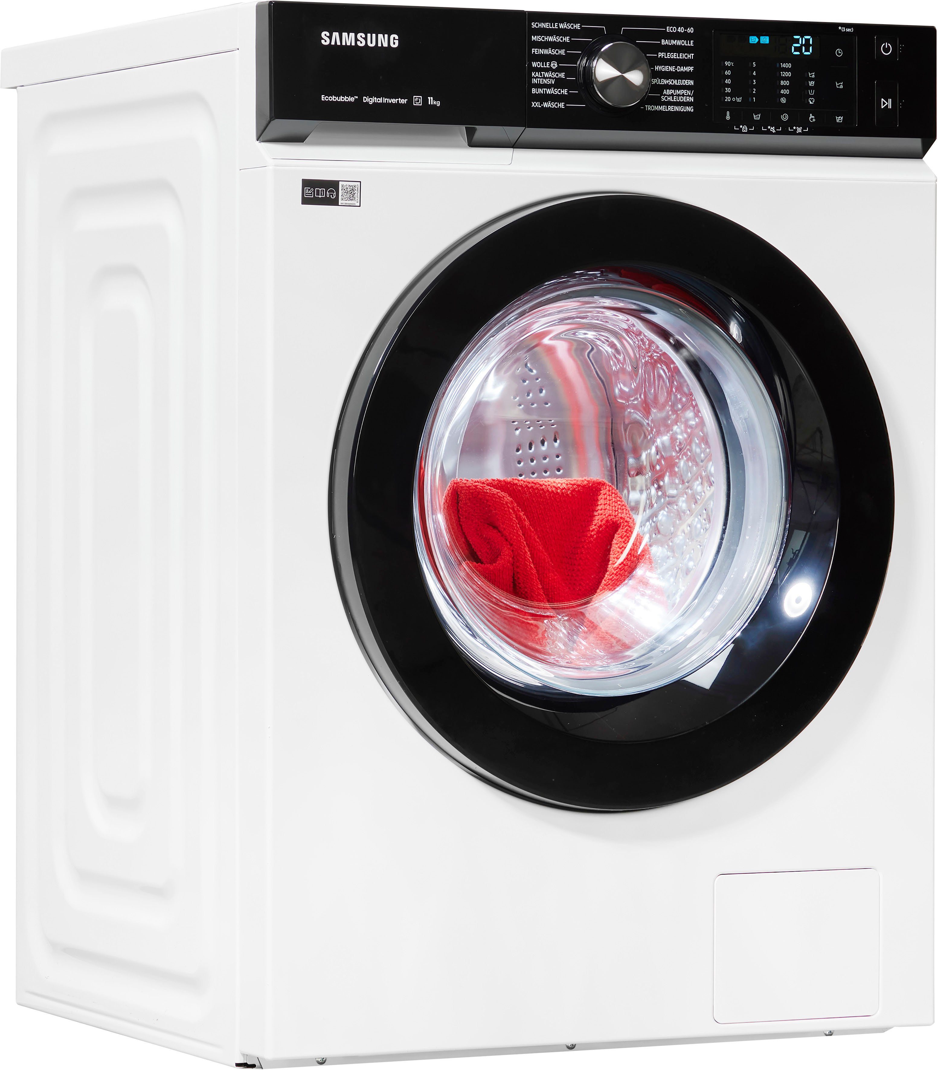 Samsung Waschmaschine WW1EBBA049AE, 11 kg, 1400 U/min, 4 Jahre Garantie  inklusive