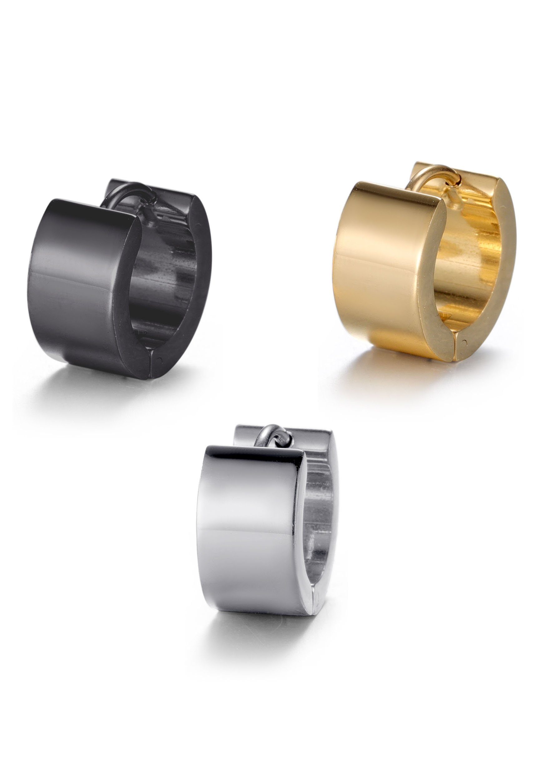 Firetti Creolen-Set Multipack Schmuck Geschenk Ohrschmuck Creolenset (Set, 3-tlg)