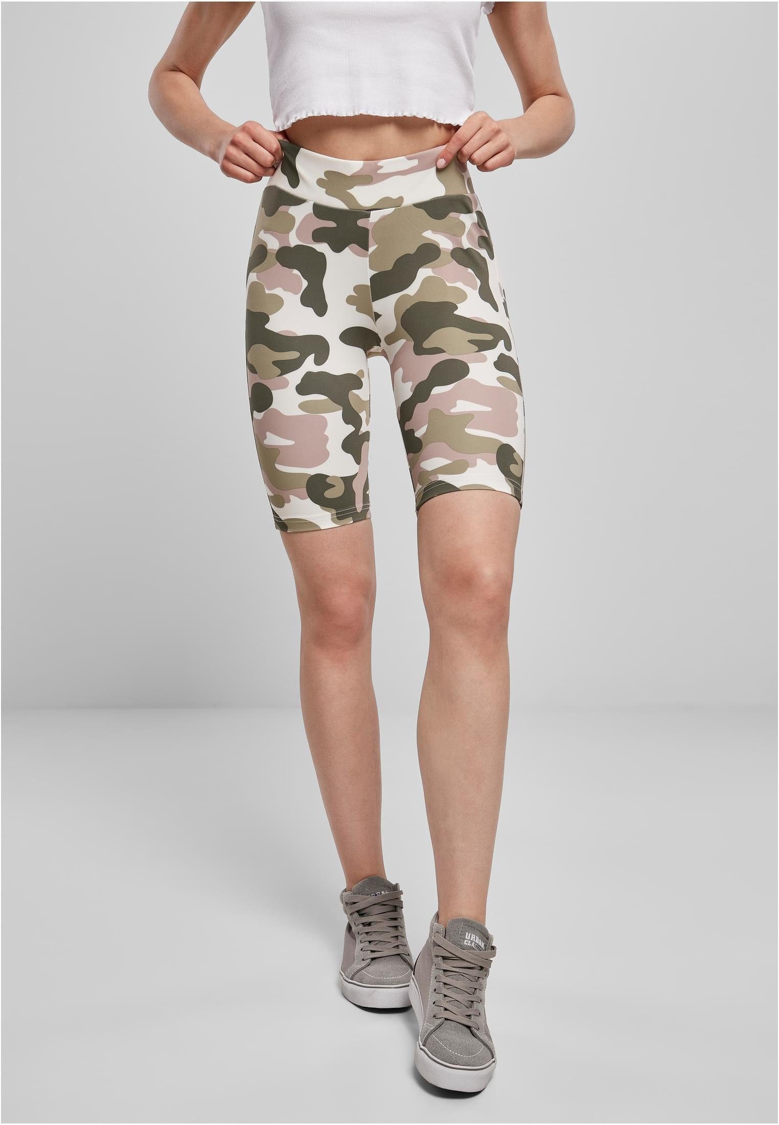 Trainingshose Ladies High Waist Camo Tech Cycle Shorts XS bis 5XL