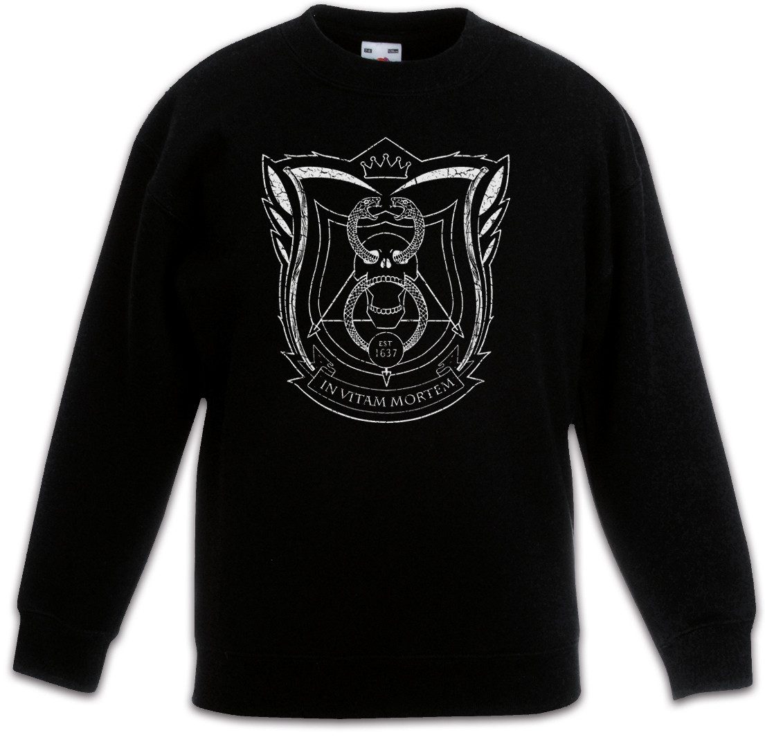 Urban Backwoods Sweatshirt Deadly School Kinderpullover Sign Symbol Logo Schule Class Master (1-tlg) Marcus Lin Lopez Arguello