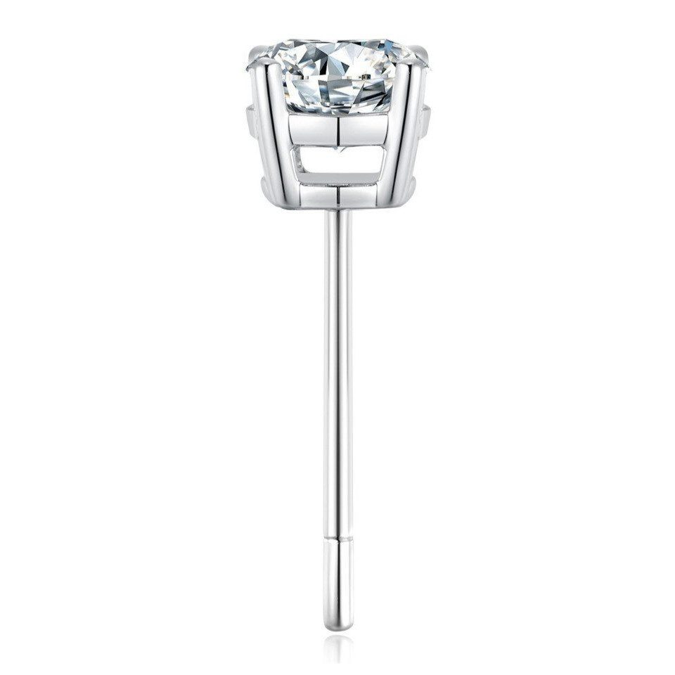 Sternvoll Paar Ohrstecker Klassische Ohrstecker mit 0,20 ct Diamanten 18K Gold, IGI, 18K Massivgold, 4er-Krappenfassung, Labor-Diamanten