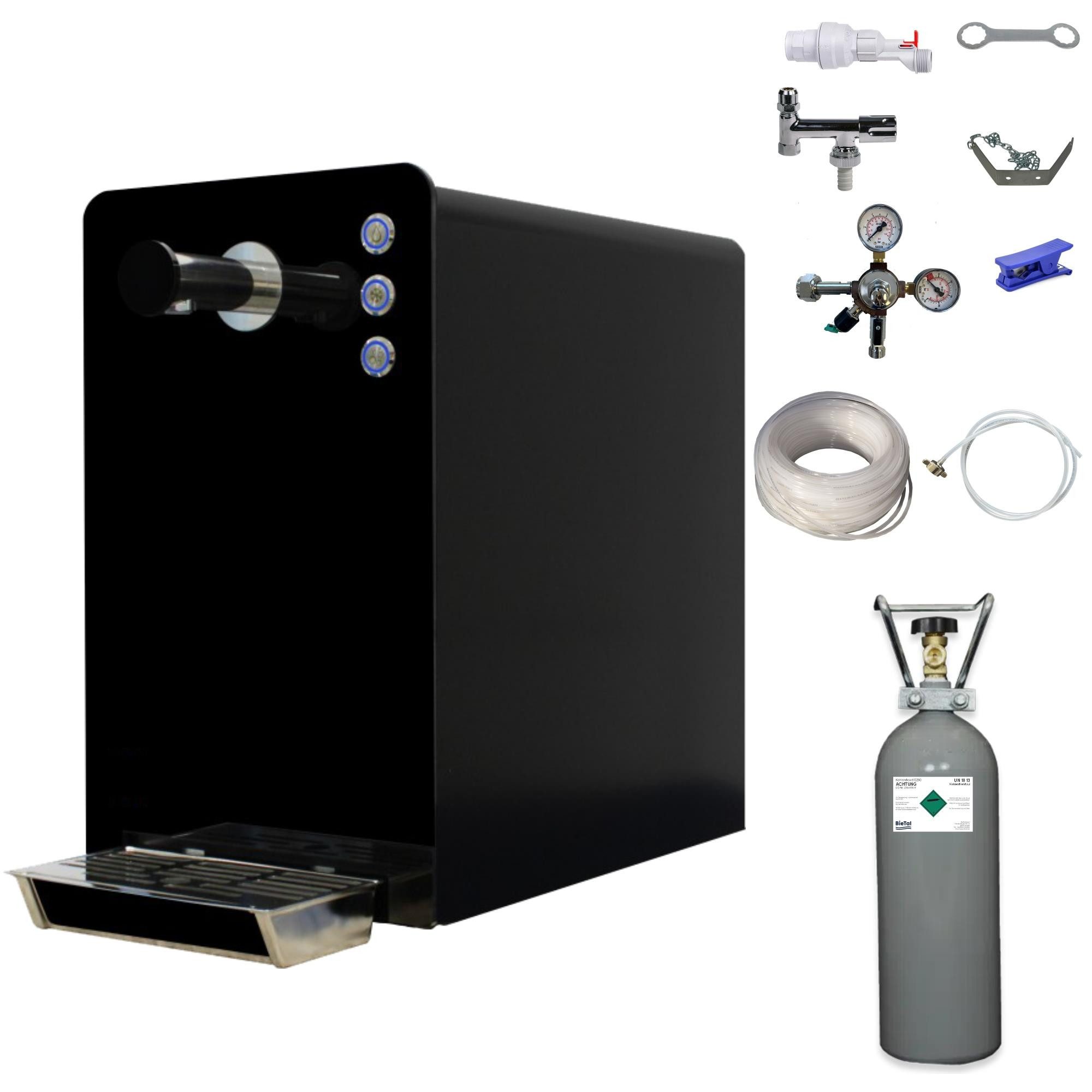 BieTal Wassersprudler Wasserzapfanlage Tafelwassergerät Sprudelwassergerät BieTal® BT-30 SET, (23-tlg), Sprudelwasseranlage Trinkwasser Wasserspender