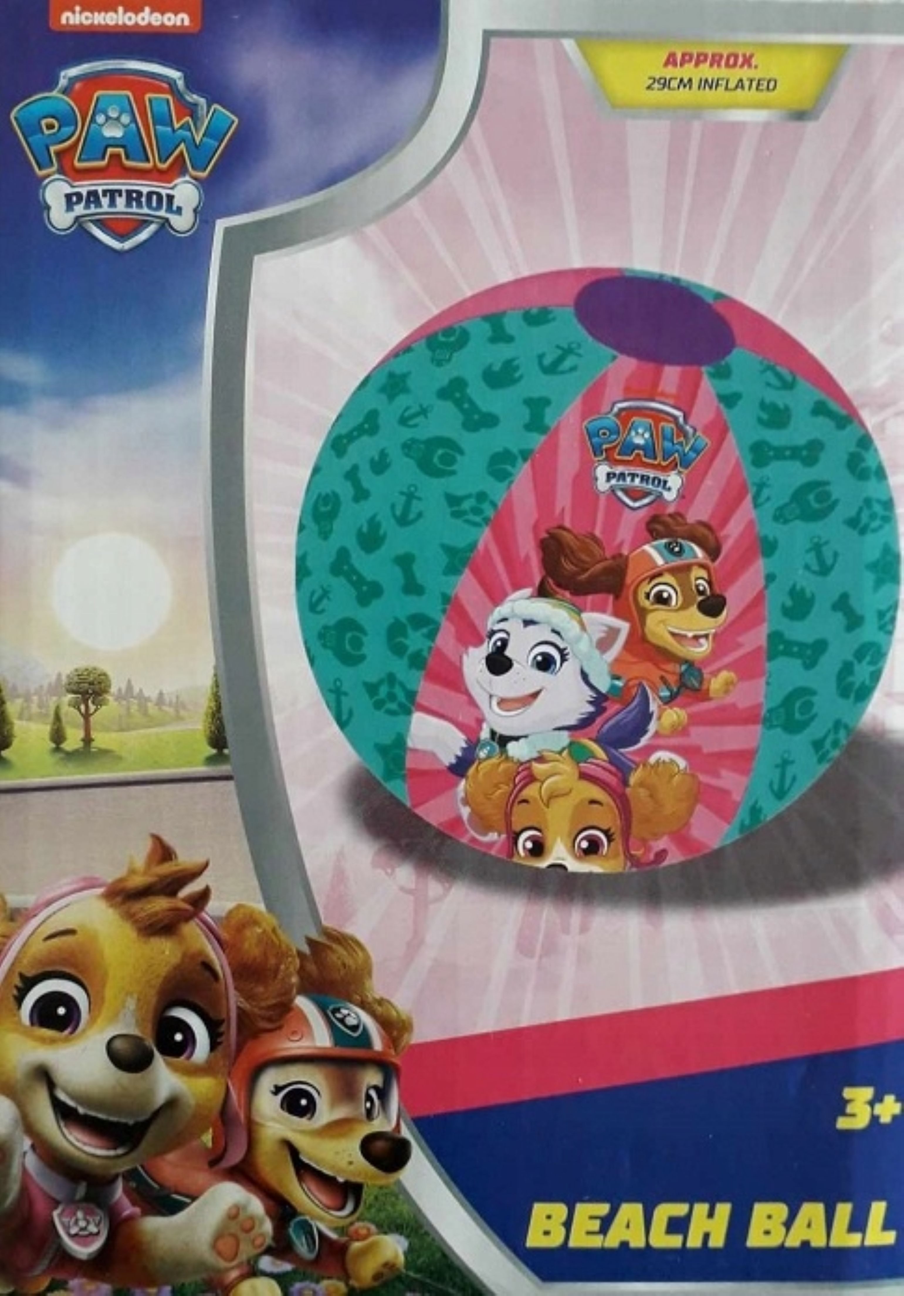 PAW PATROL Beachball PAW Patrol Strandball 29 cm – Aufblasbarer Ball für Kinder ab 3 Jahren (1-St)