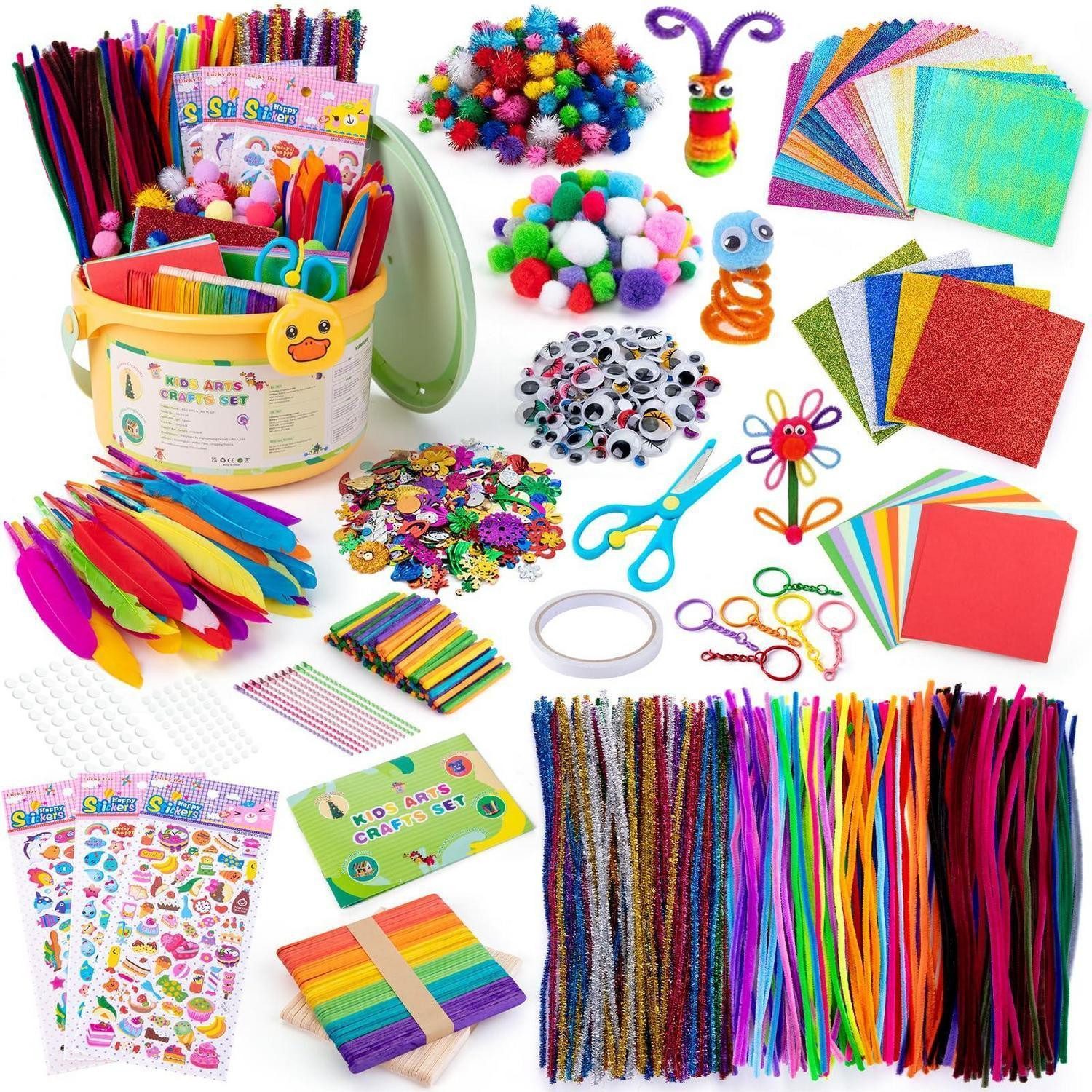LuxusKollektion Kreativset Bastelset Kinder DIY Scrapbooking Koffer Zubehörset