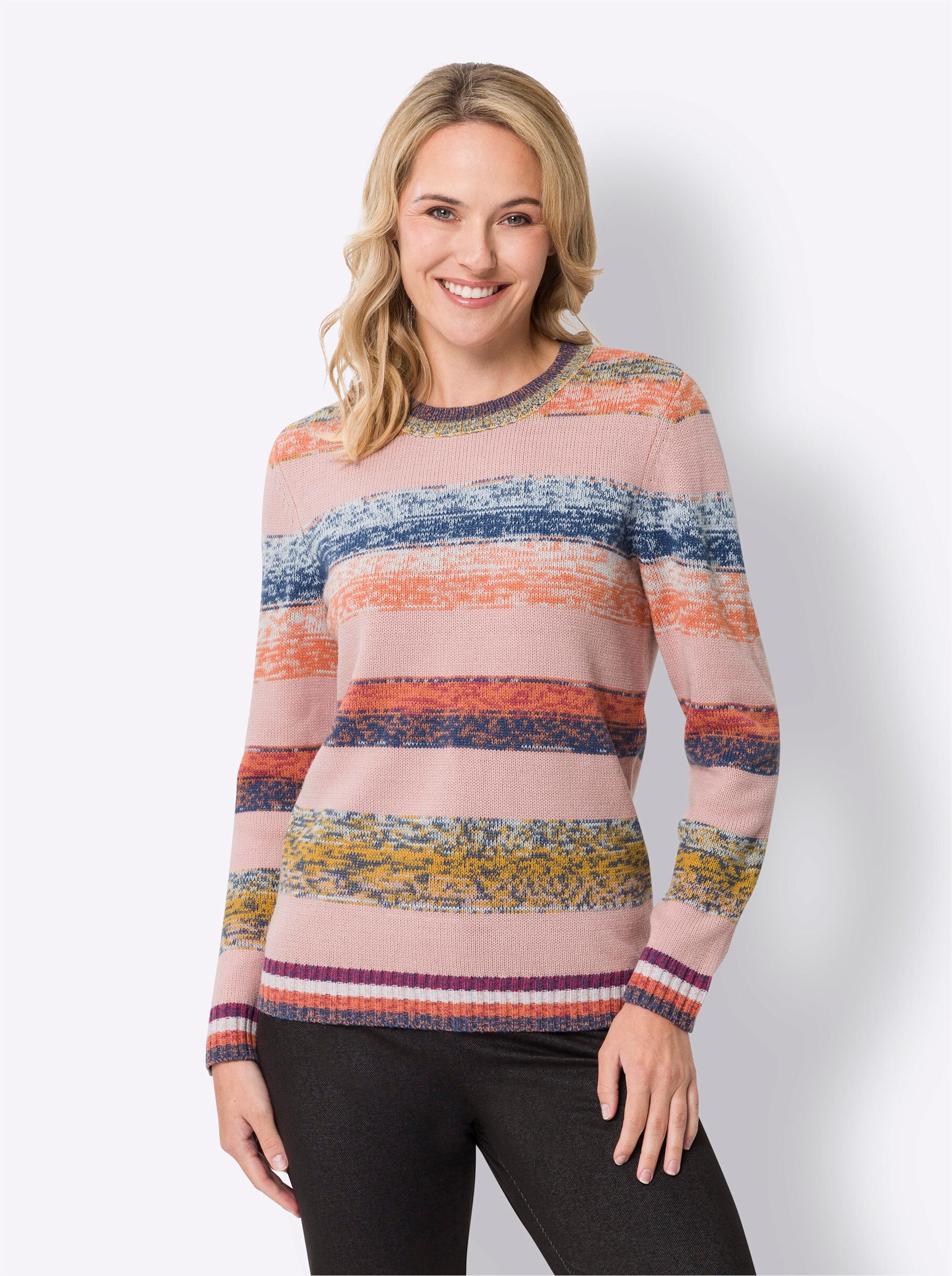 Sieh an! Strickpullover Rundhalspullover . günstig online kaufen