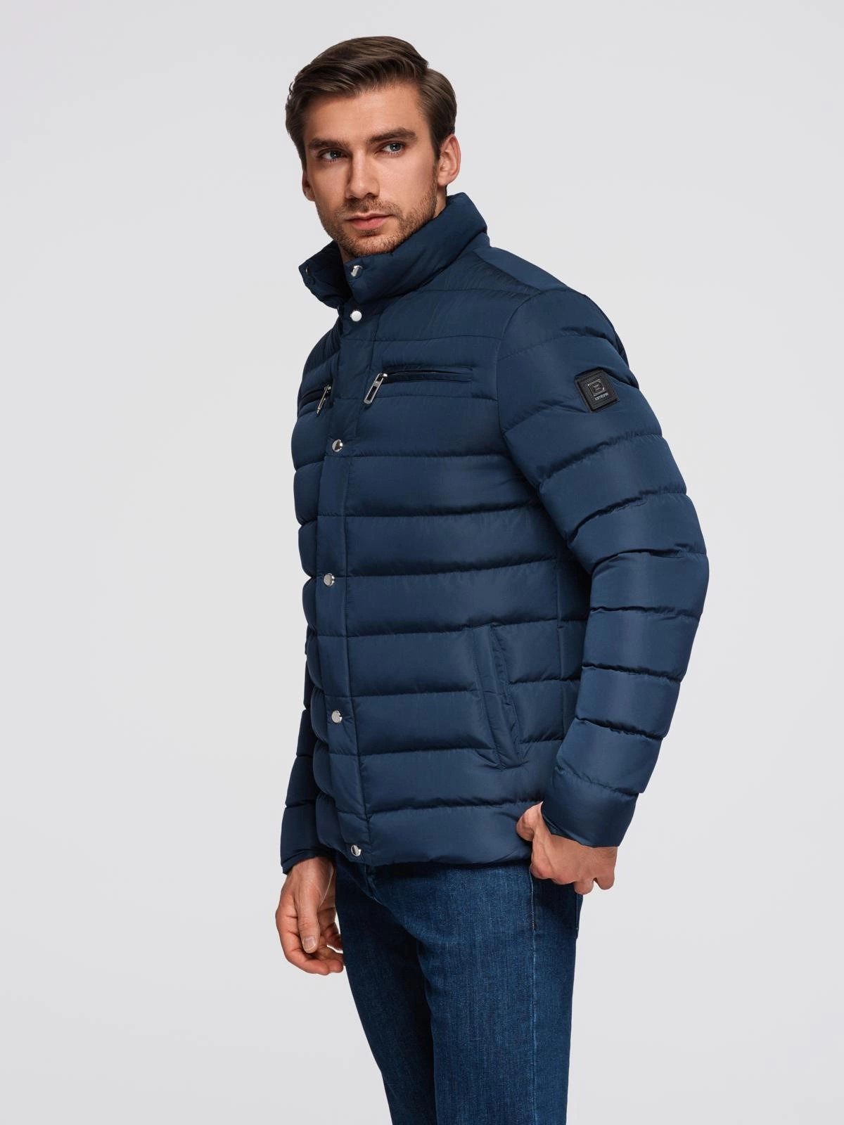 OMBRE Steppjacke Gesteppte Herrenjacke mit Stehkragen günstig online kaufen