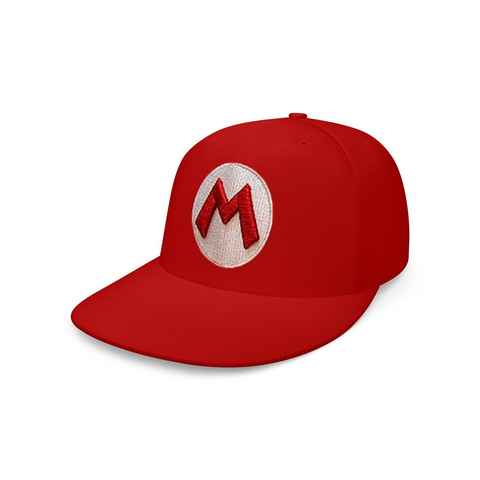 Blondie & Brownie Snapback Cap Unisex Erwachsene Mario Luigi Logo Stick in Grün und Rot Snapback