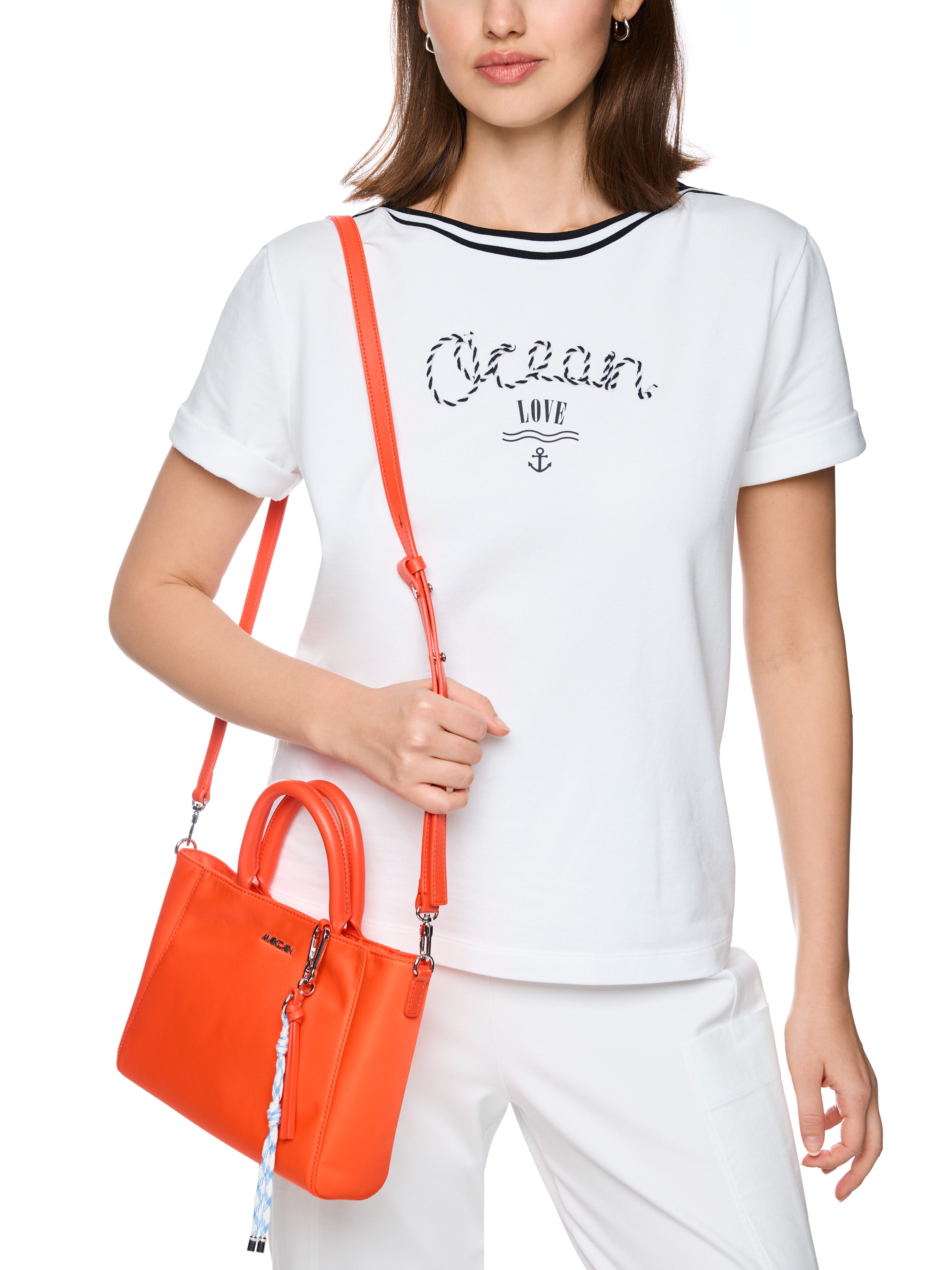 Marc Cain T-Shirt Salty Breeze Premium Damenmode mit maritimem Print