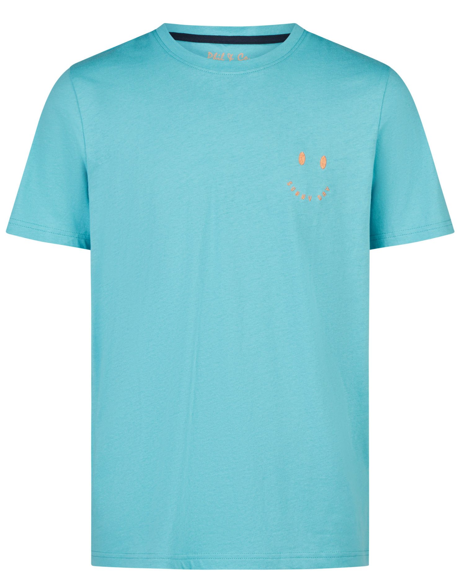 Phil & Co. Pyjamaoberteil Herren Pyjamashirt mit kurzem Arm (1-tlg) Baumwolle