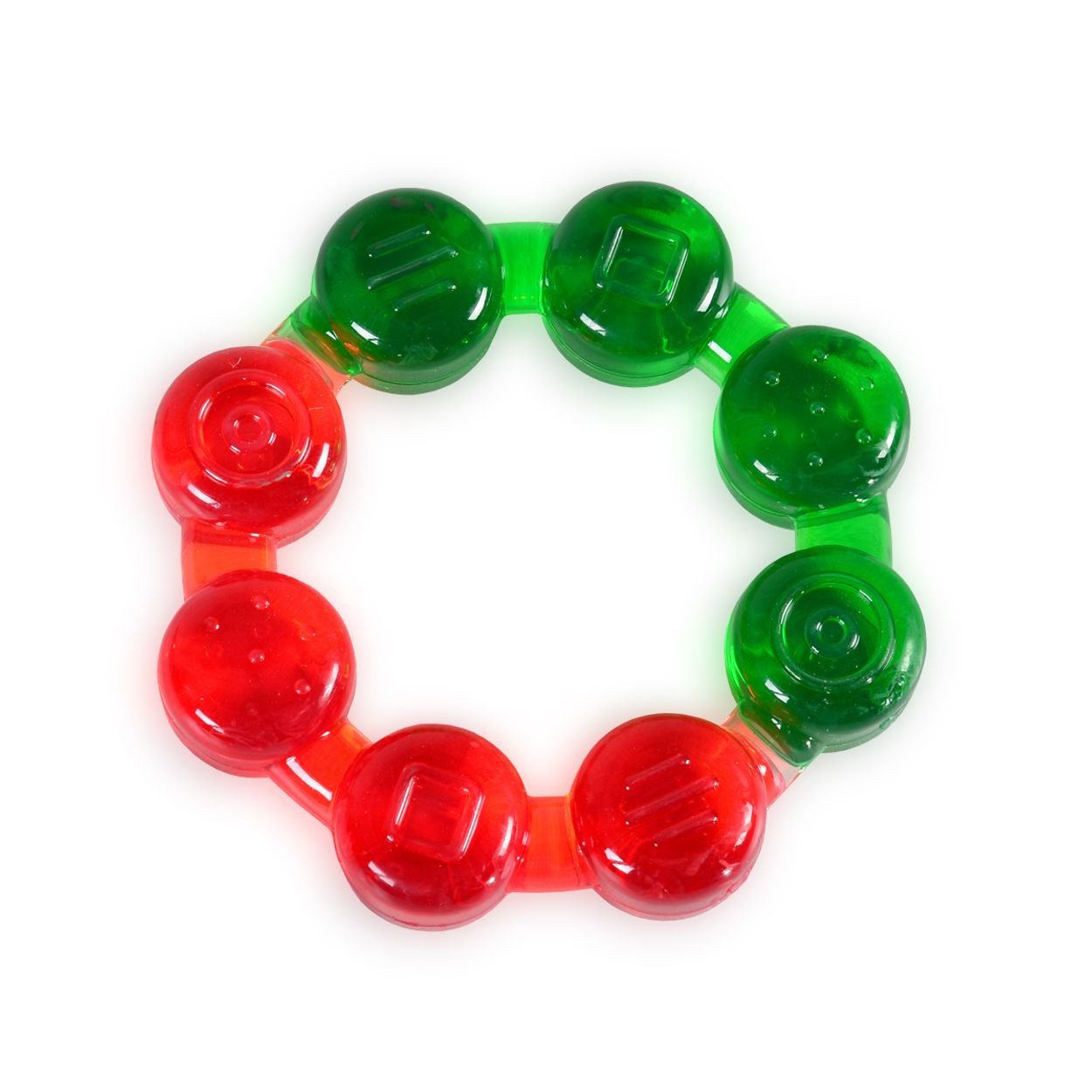 Moni Beißring Beißring T1209 Beads, Kühlbeißring als Zahnungshilfe ab 3 Monate massiert