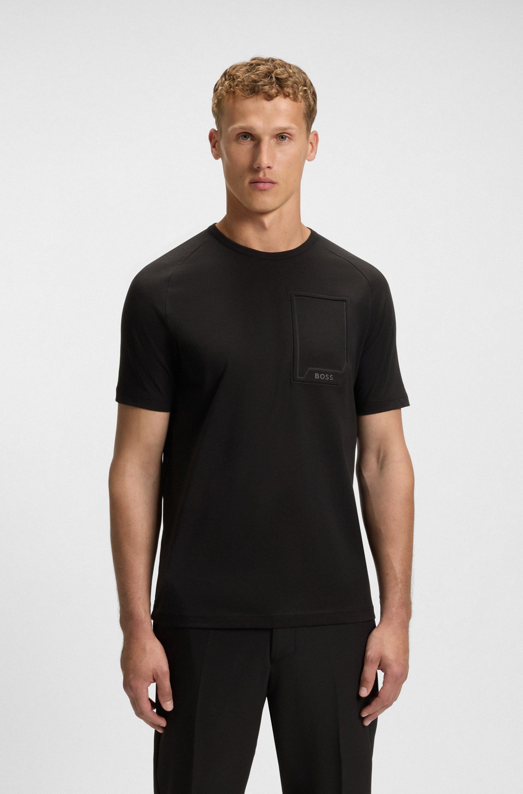 BOSS GREEN T-Shirt Tee Urban Tech mit Brusttasche