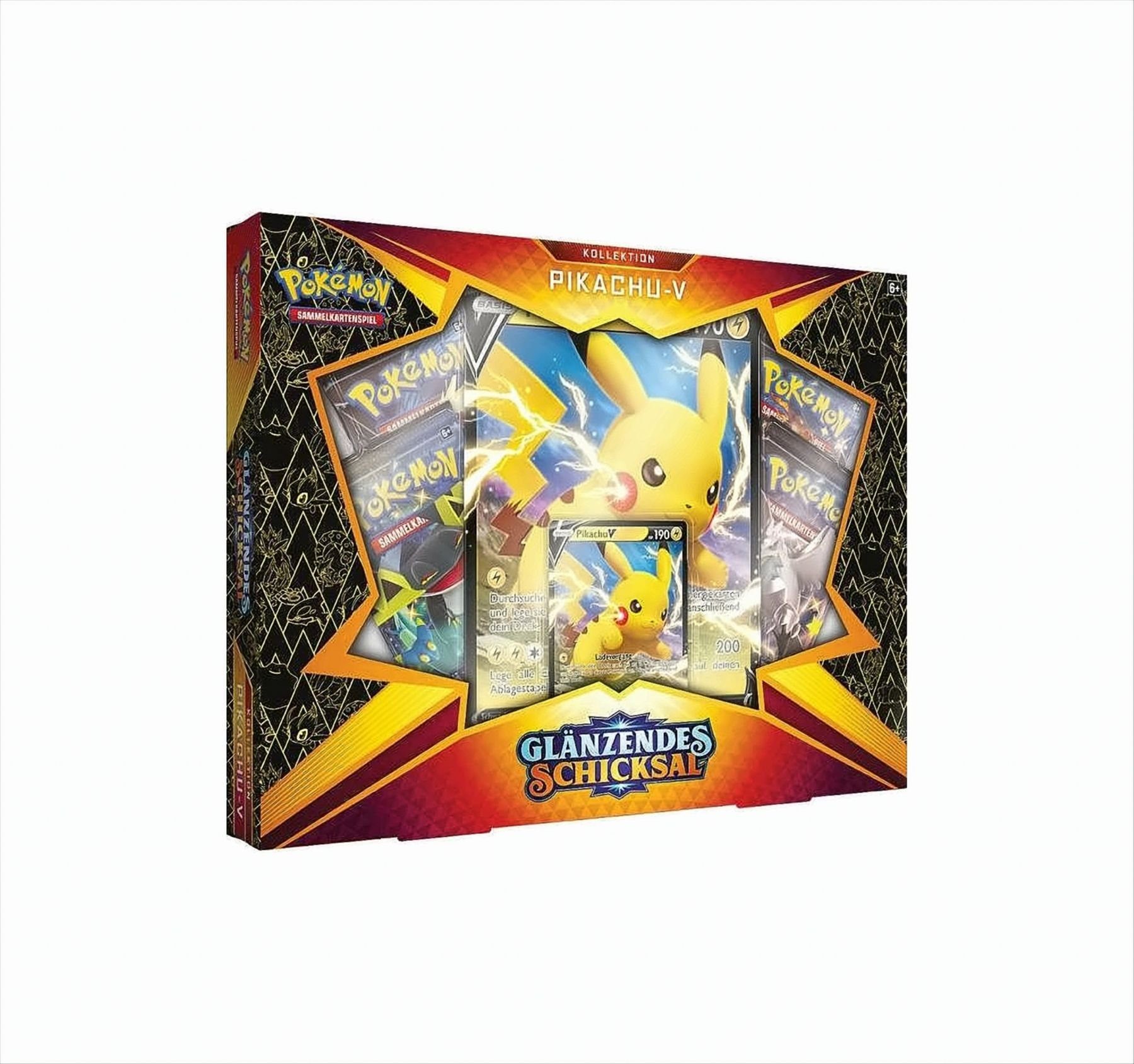 POKÉMON Sammelkarte Glänzendes Schicksal Pikachu V Box Deutsche Ausgabe
