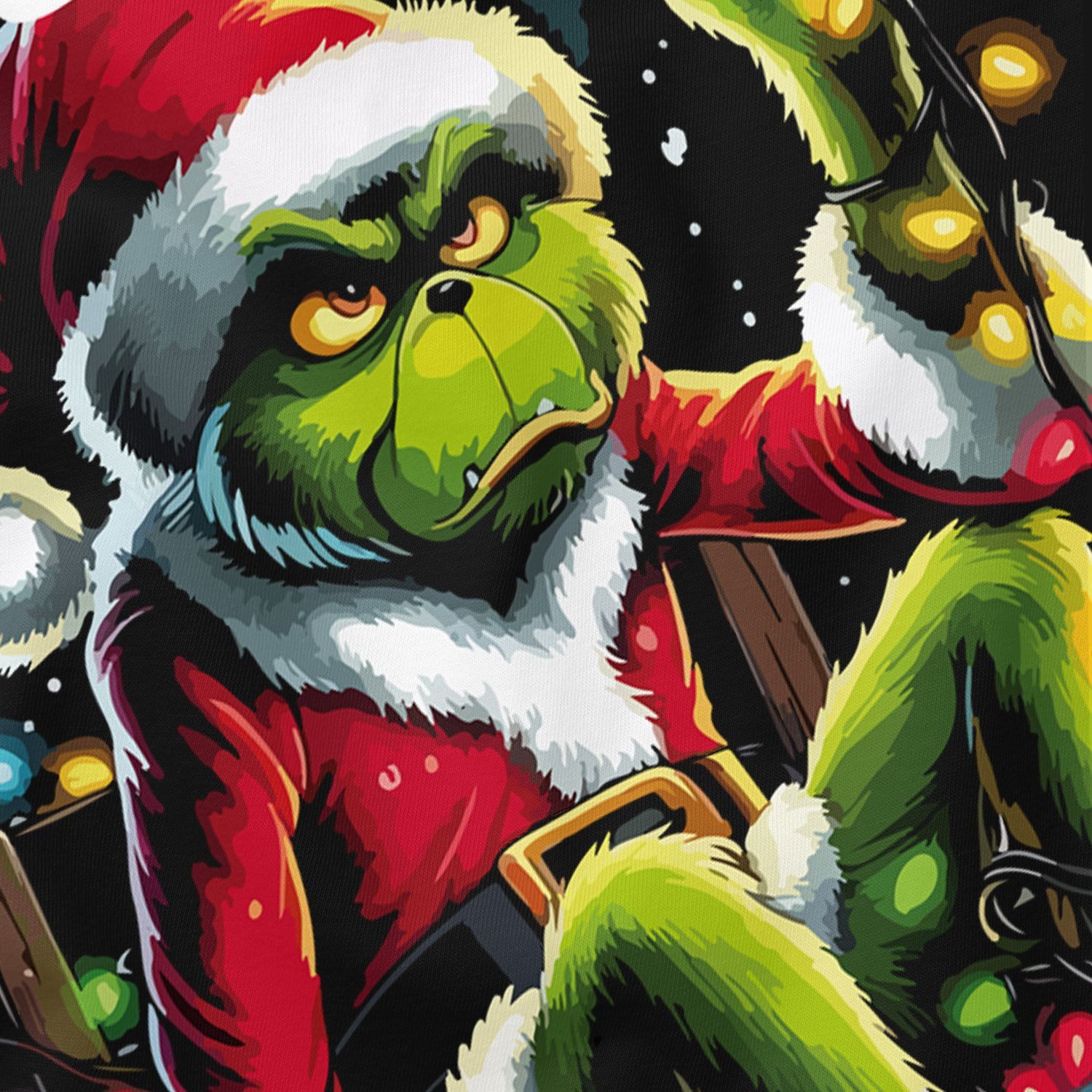 MoonWorks Print-Shirt Herren T-Shirt Grinch Frohe Weihnachten Spruch Sarkasmus Schwarzer mit Print