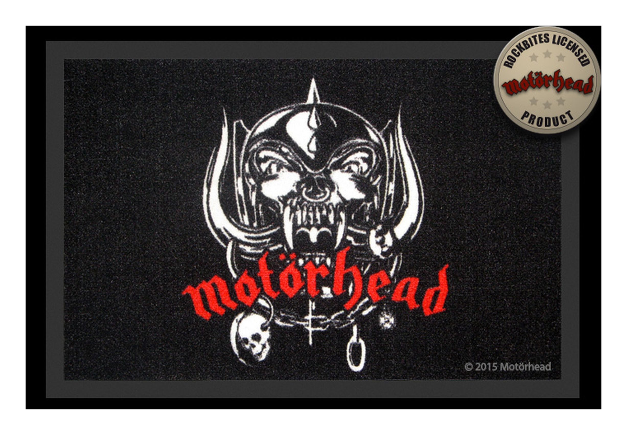 Rockbites Fußmatte Rockbites - Fußmatte Türmatte "Motörhead - Logo" Schwarz Nr. 72