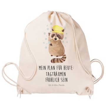 Mr. & Mrs. Panda Sporttasche Waschbär - Transparent - Geschenk, lustige Sprüche, Seifenblasen, Spo (1-tlg), Umweltfreundlich