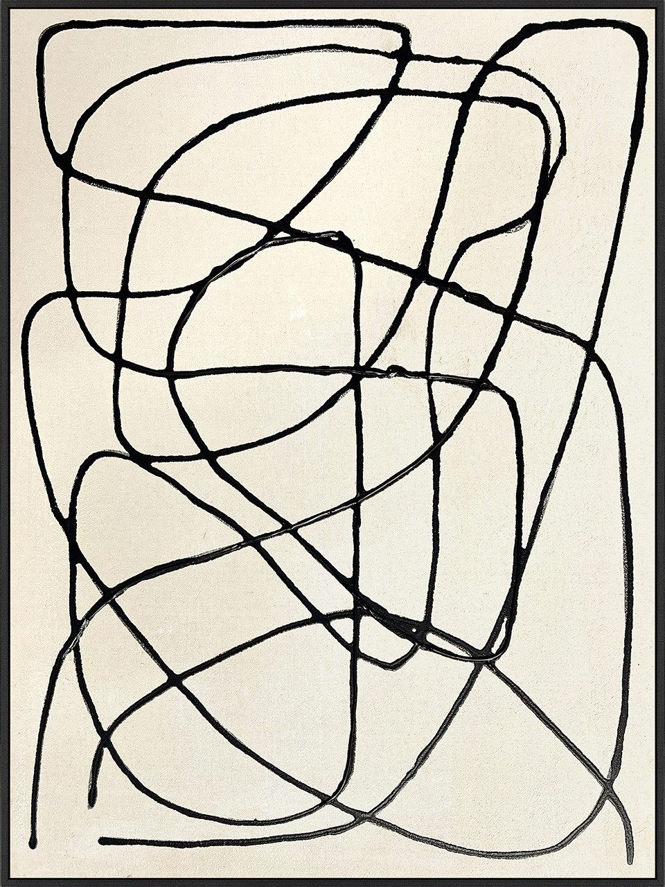 ArtUniverse Gemälde Line Art 60 x 80 cm, Abstrakt