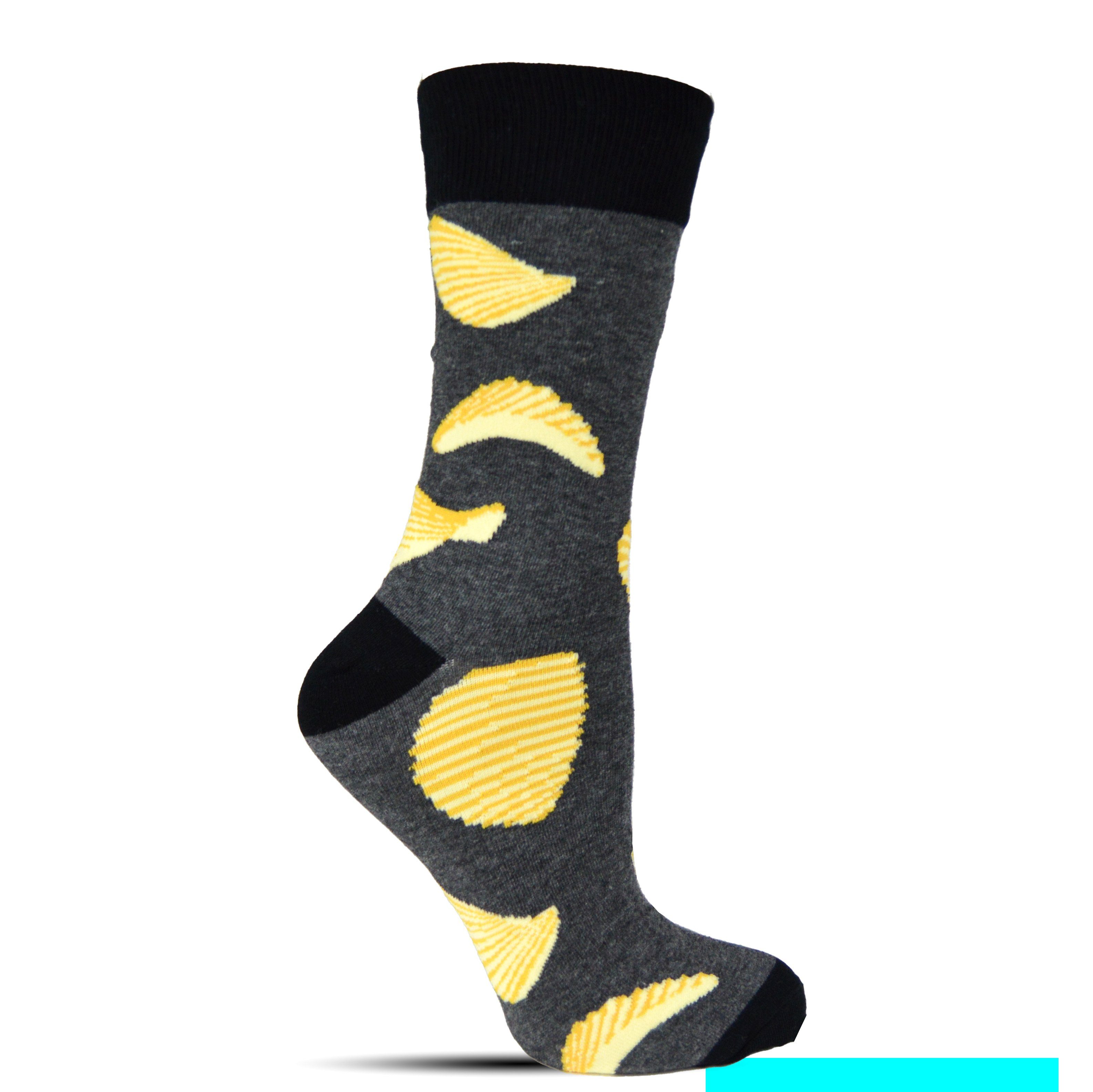Lustige Herren-Socken – Buntes Design, 80% Baumwolle, Crew-Länge, Einheitsgröße 36–47