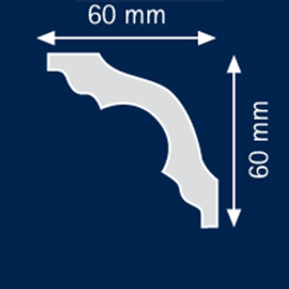 PROVISTON Stuckleiste Polystyrol, 60 x 60 günstig online kaufen