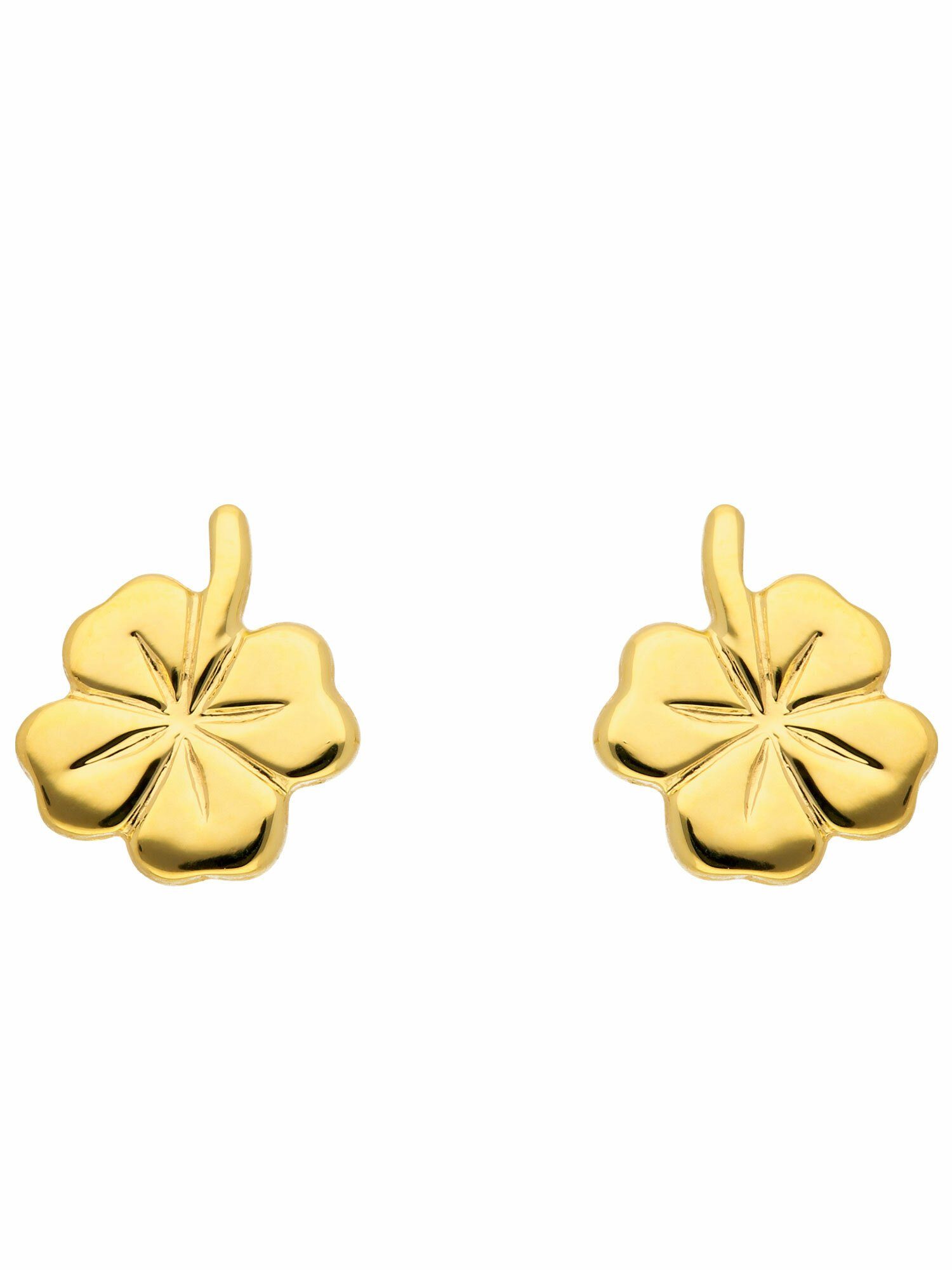 Damen Schmuck Adelia´s Paar Ohrhänger 1 Paar 333 Gold Ohrringe / Ohrstecker Kleeblatt, 333 Gold Goldschmuck für Damen