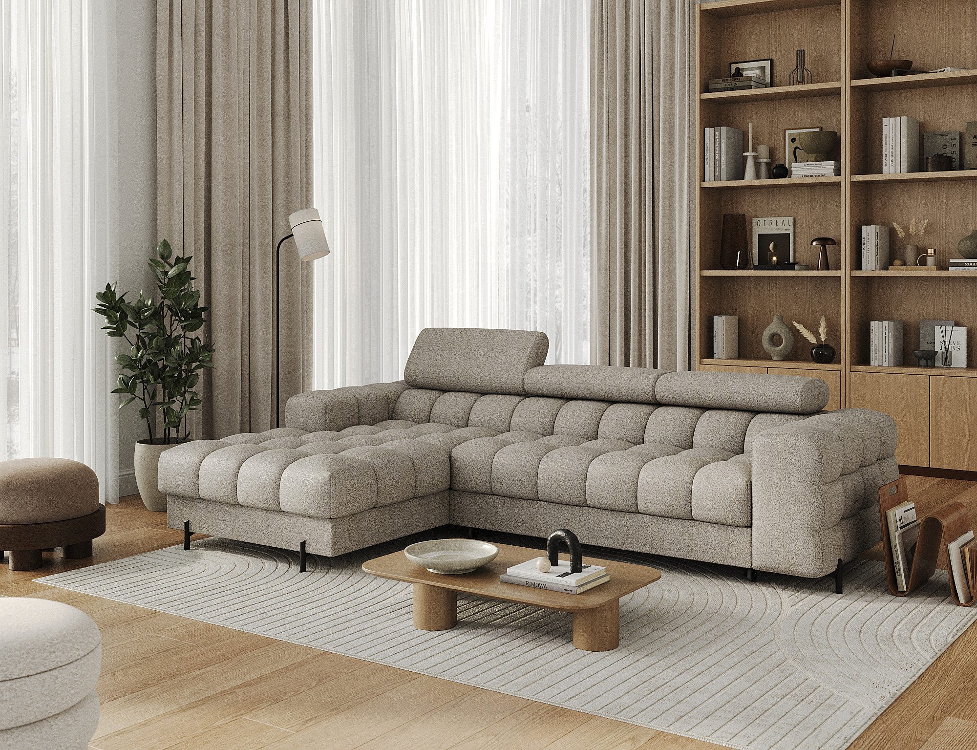 MOEBLO Ecksofa Neviro, Robuste Verarbeitung, verstellbare günstig online kaufen