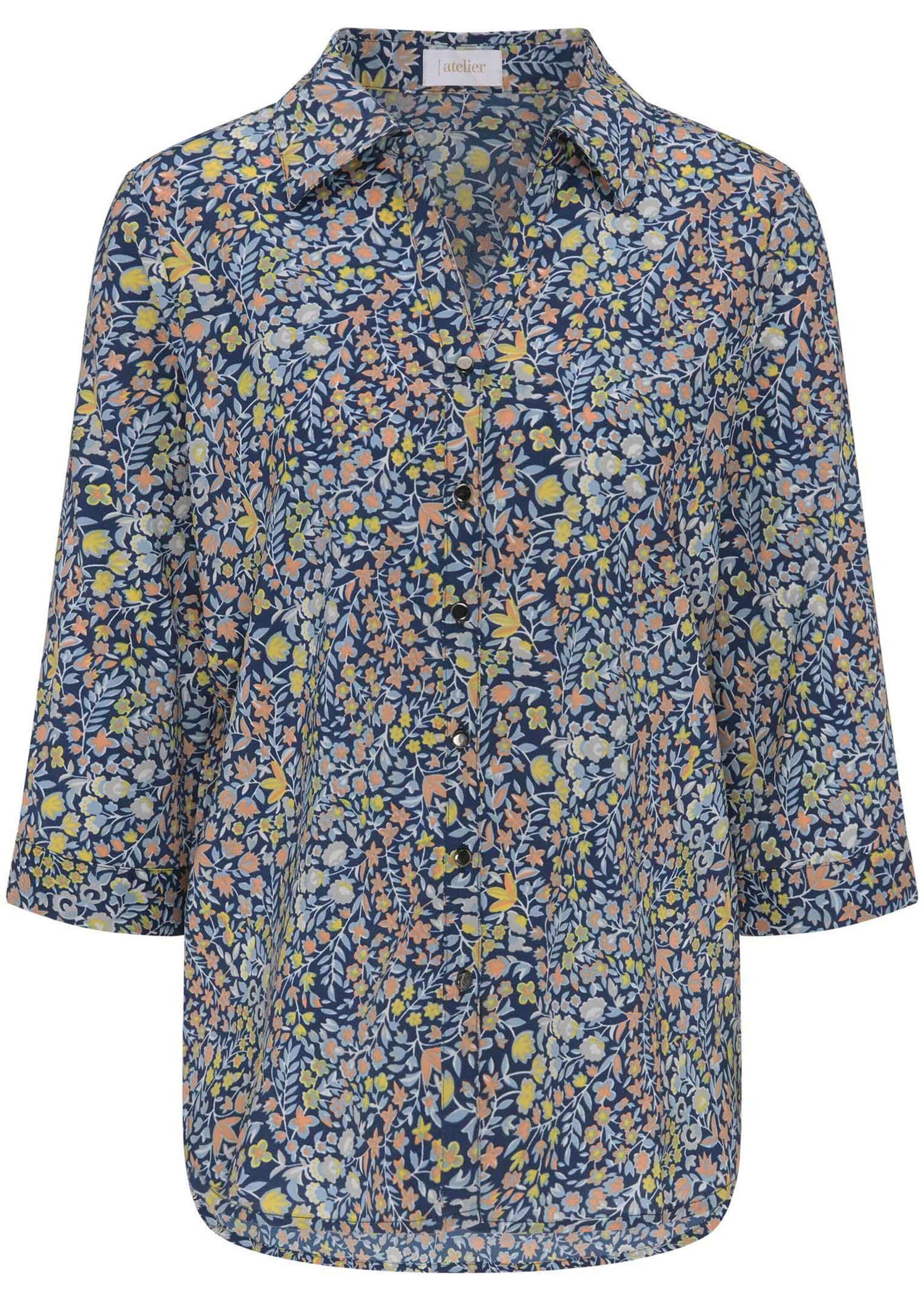 Hemdbluse Hemdbluse mit floralem Muster