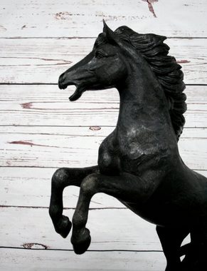 Bronzeskulpturen Skulptur Bronzefigur springendes Pferd