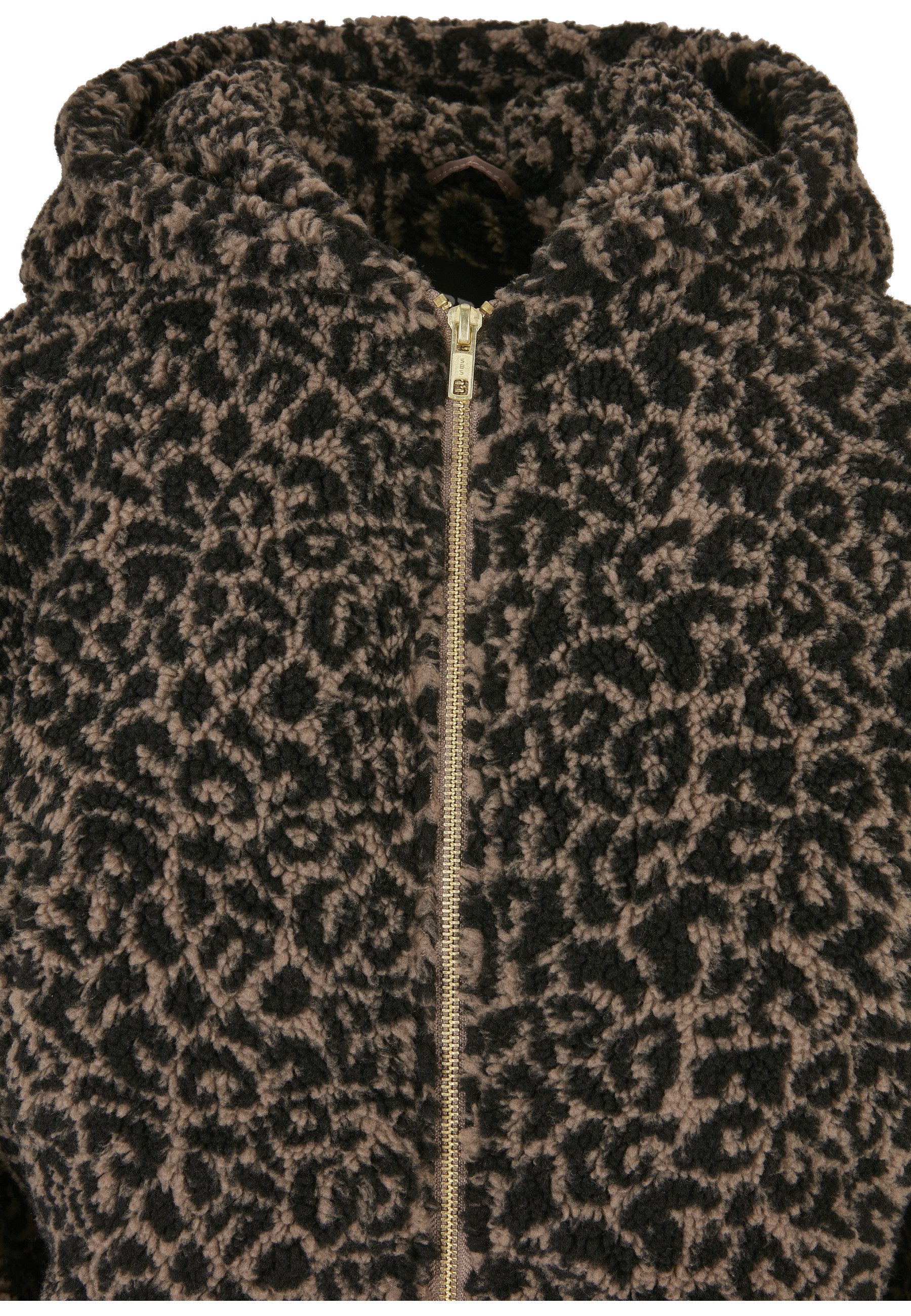 URBAN CLASSICS Allwetterjacke Urban Classics Damen Ladies Short Oversized AOP Sherpa Jacket (1-St)
