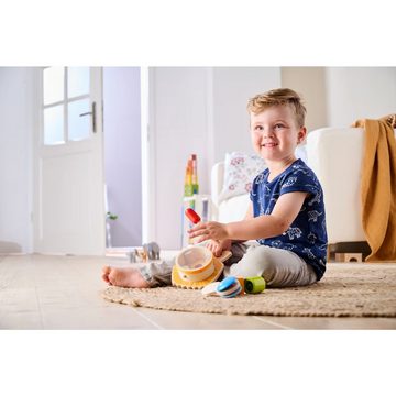 Haba Spielzeug-Musikinstrument Klangspielset Löwenstark, (Set, 5 tlg., 1), mit praktischem Griff für kleine Kinderhände