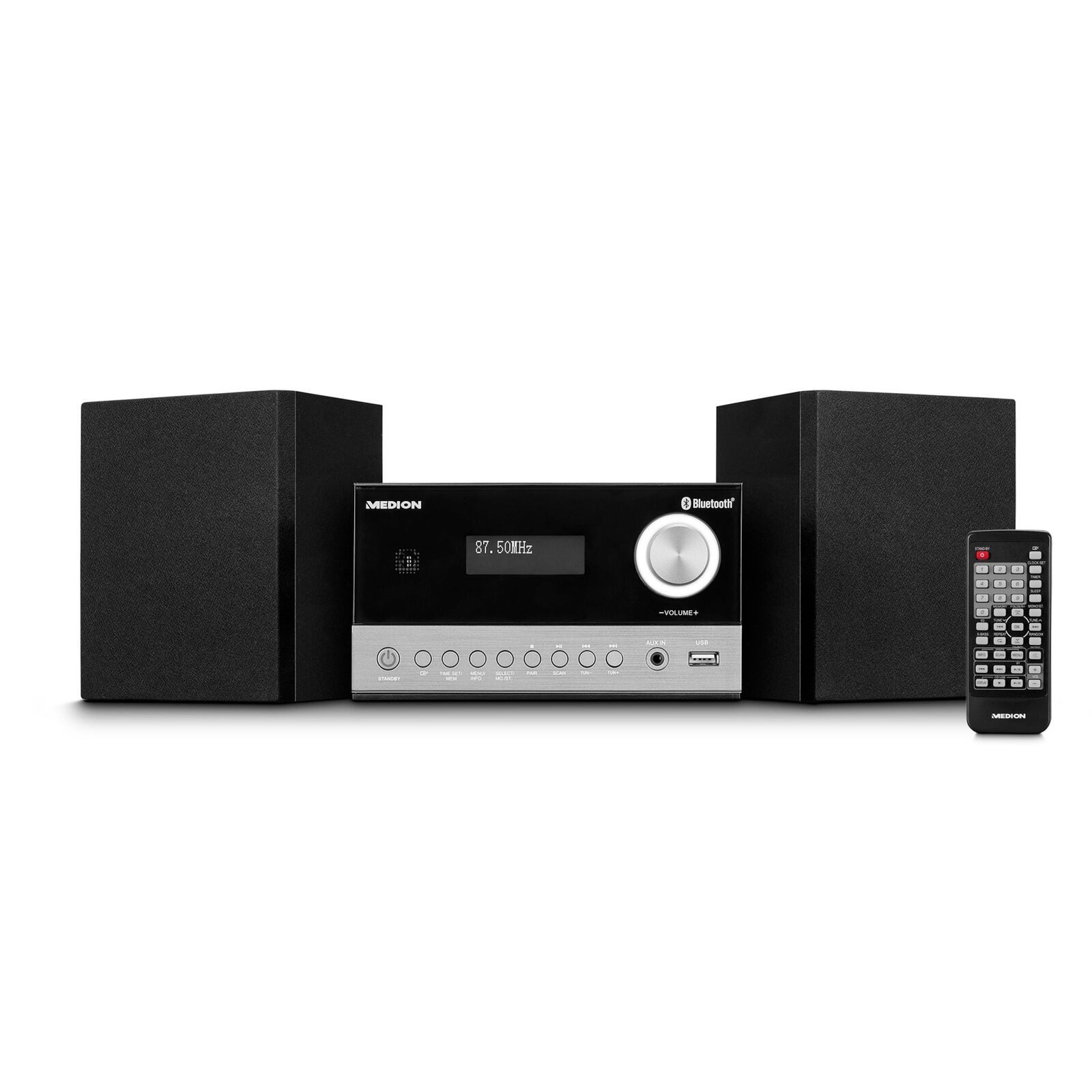 Medion® Medion MD44090 Audio-System Micro-Audio-System Lautsprechersystem (Bluetooth, 10 W)