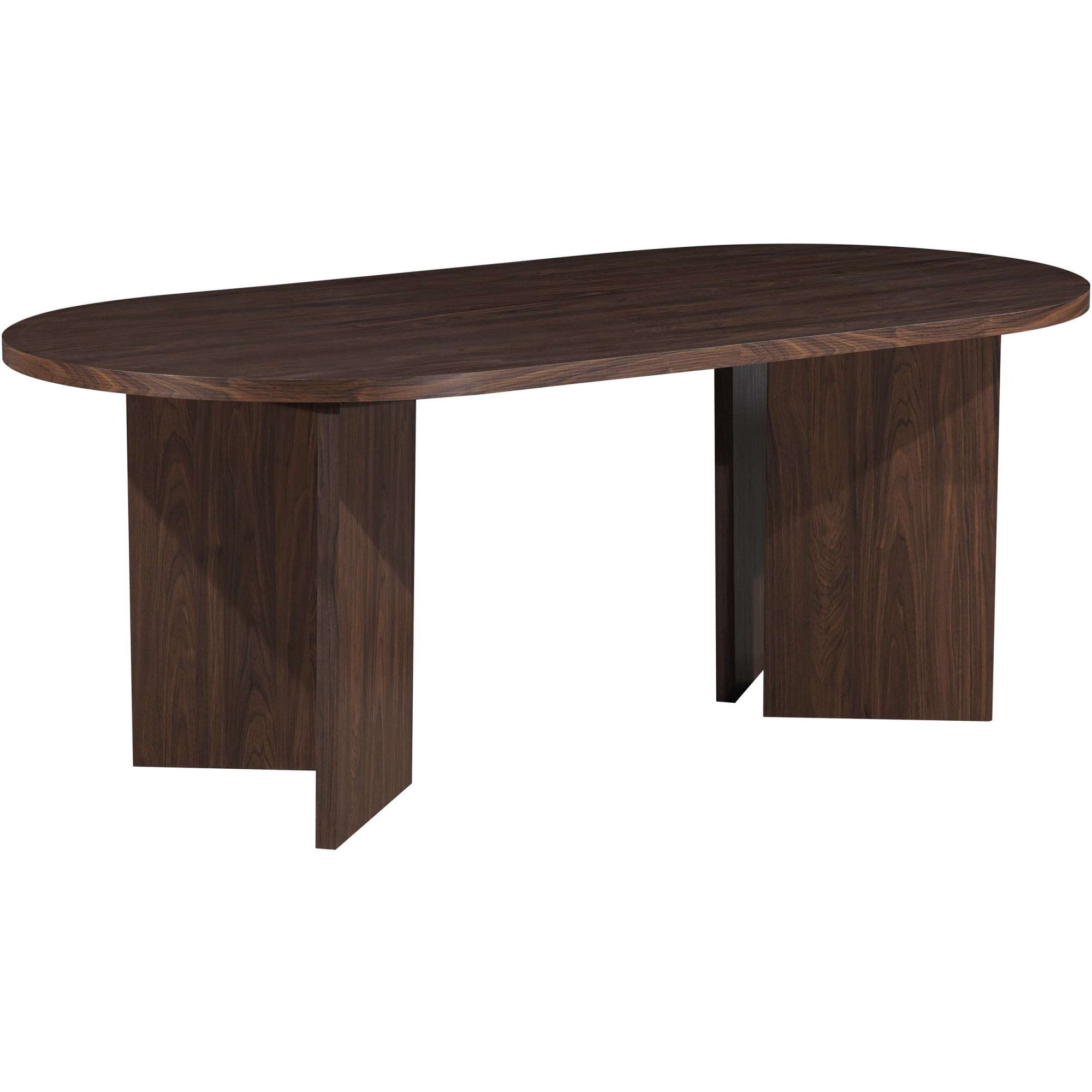 OTTO home Esstisch Callii, Walnuss Optik, ovale Form, robuste Konstruktion, zwei Breiten