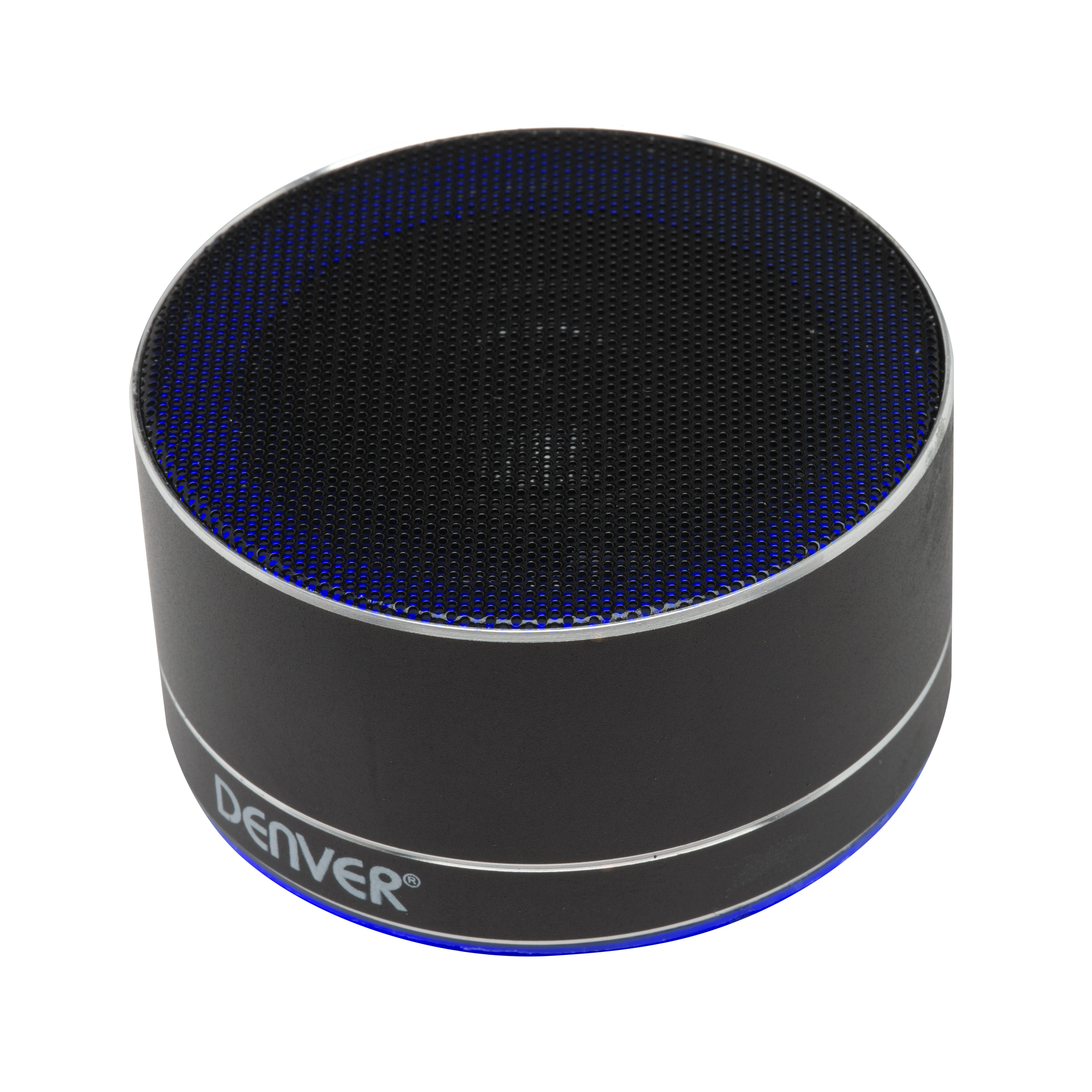 Denver BTS-32 Bluetooth Speaker Bluetooth-Lautsprecher (3 W, Metallgehäuse)