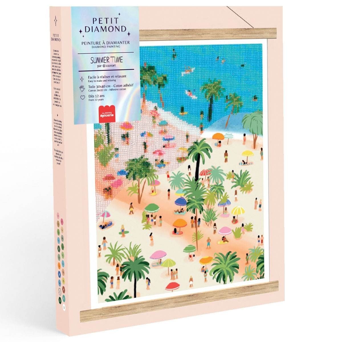 La Petite Epicerie Kreativset Diamond Painting Set 30×40 cm, Komplettset, DIY ab 12 Jahren