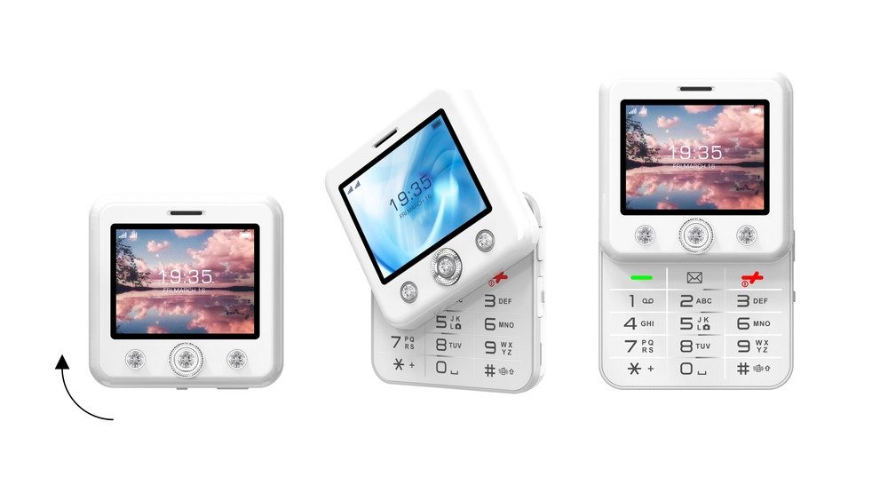 Onestyle Diamond Design-Mobiltelefon, Social-Media Funktionen, 4G, Dual-SIM Handy (Tik-Tok, Youtube, Facebook, Kamera)