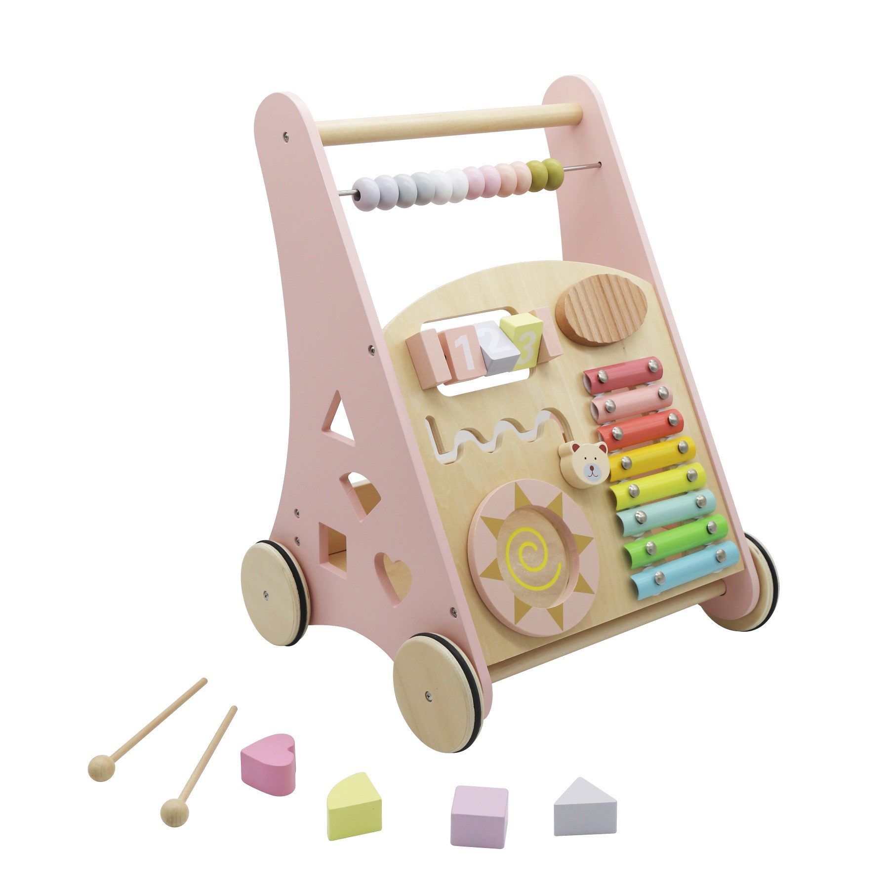 Lauflernwagen Lauflerner, Activity Babywalker mit Motorikbrett, Xylophon uvm.