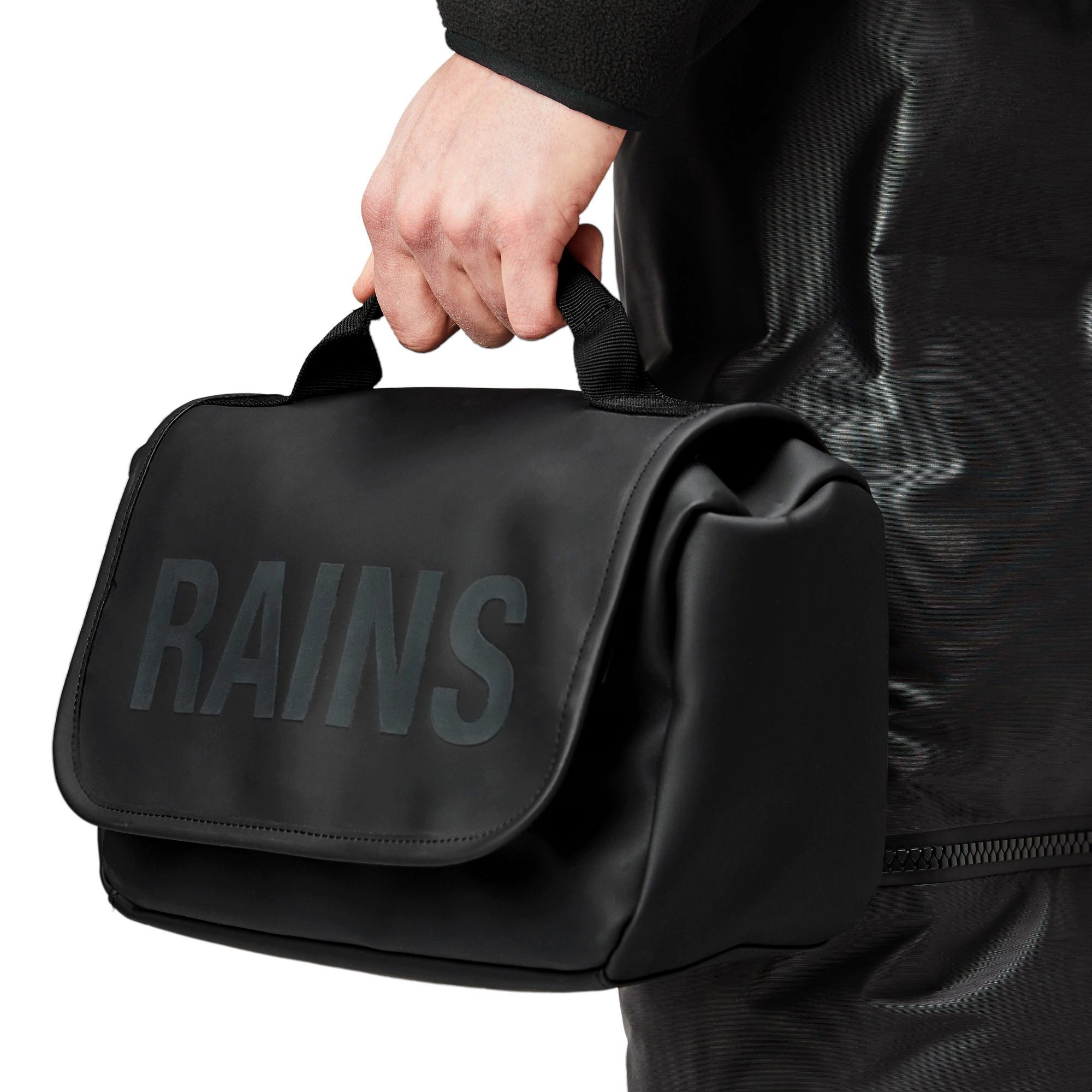 Rains Kulturbeutel Texel - Kulturbeutel zum Aufhängen 27 cm (black)
